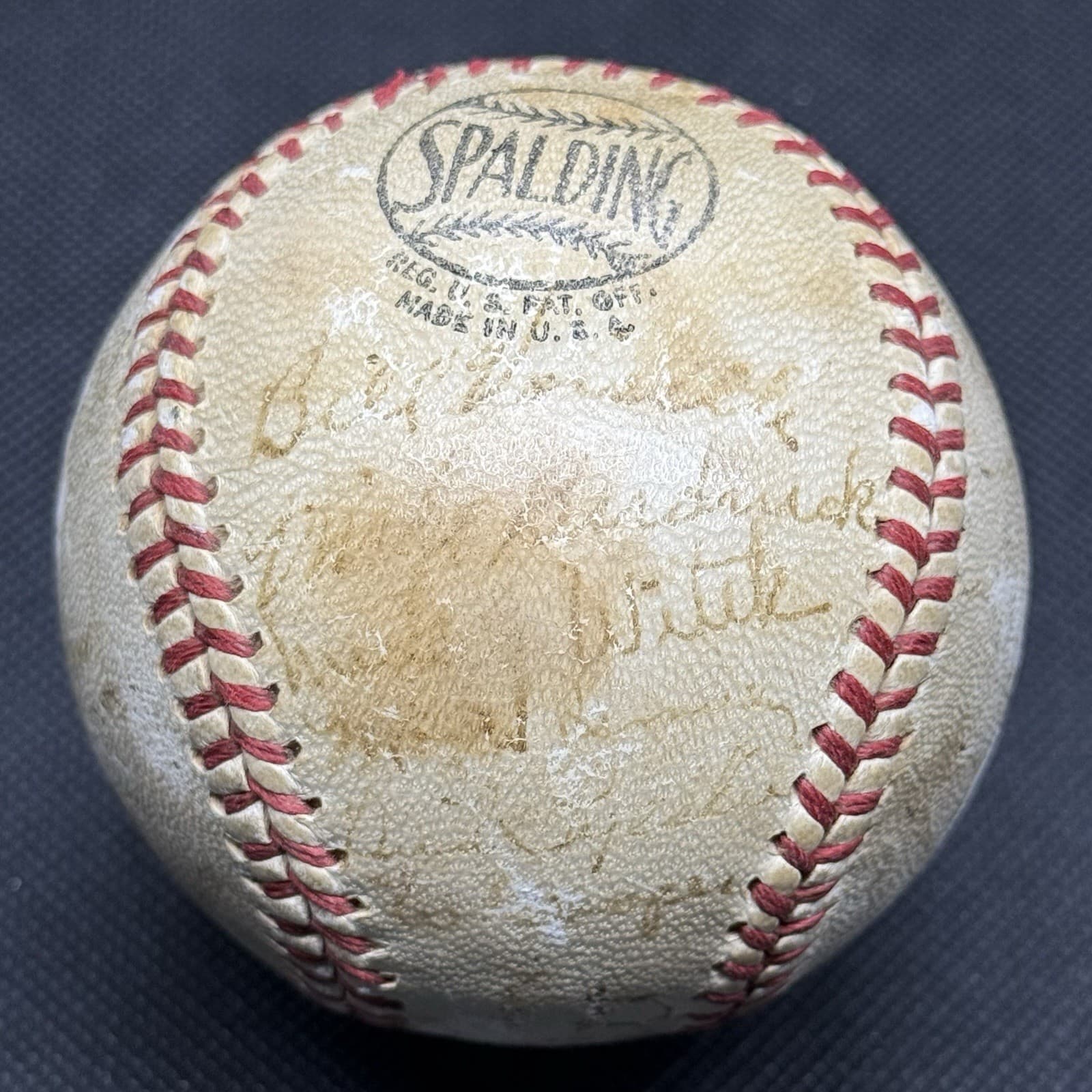 Mel Ott 1946 New York Giants Signed Baseball HOF 27 Autos HOF Sweetspot! JSA LOA - image 6
