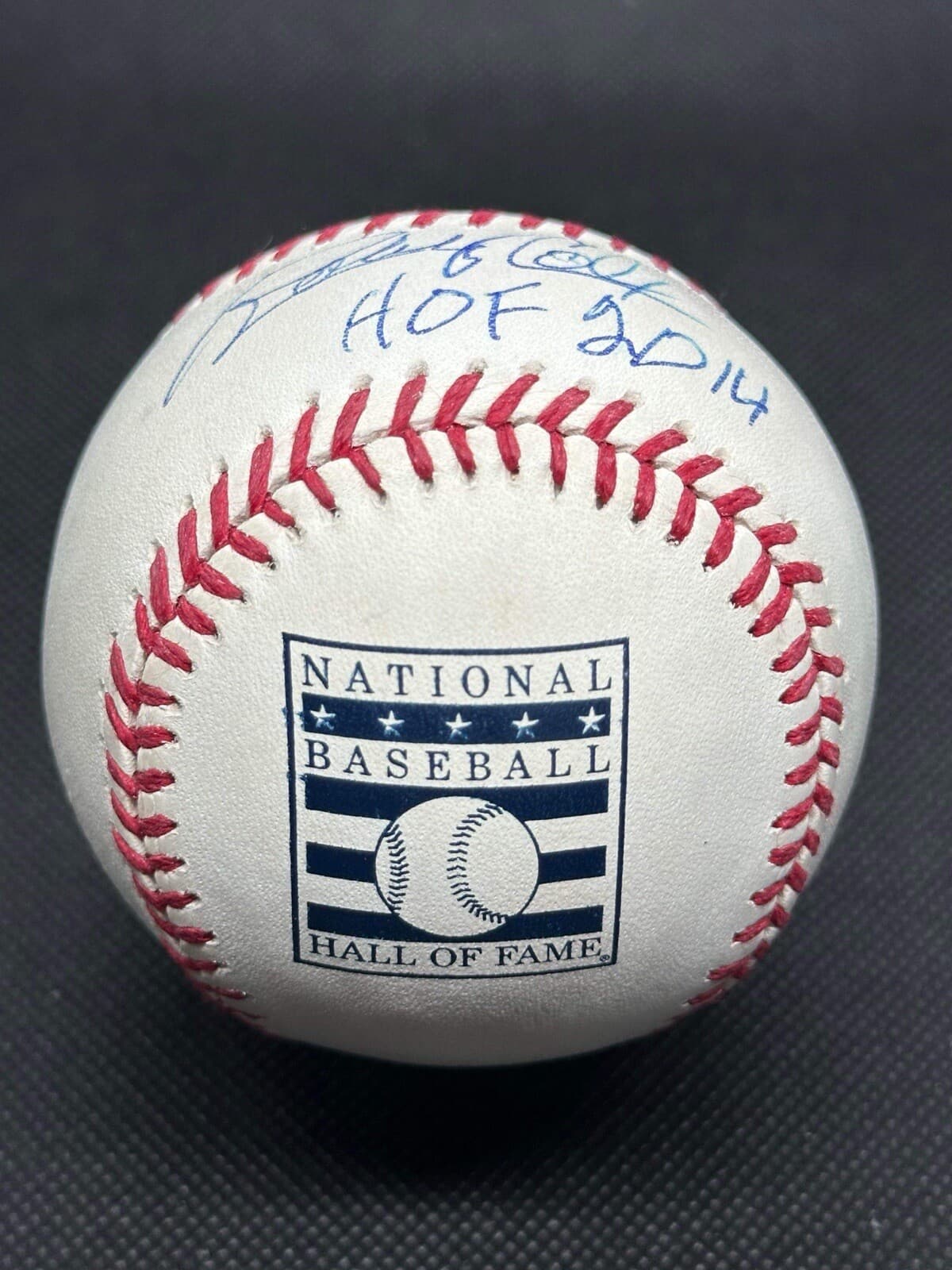 Bobby Cox HOF 2014 Signed Hall of Fame Logo Baseball JSA COA Atlanta Braves - image 2