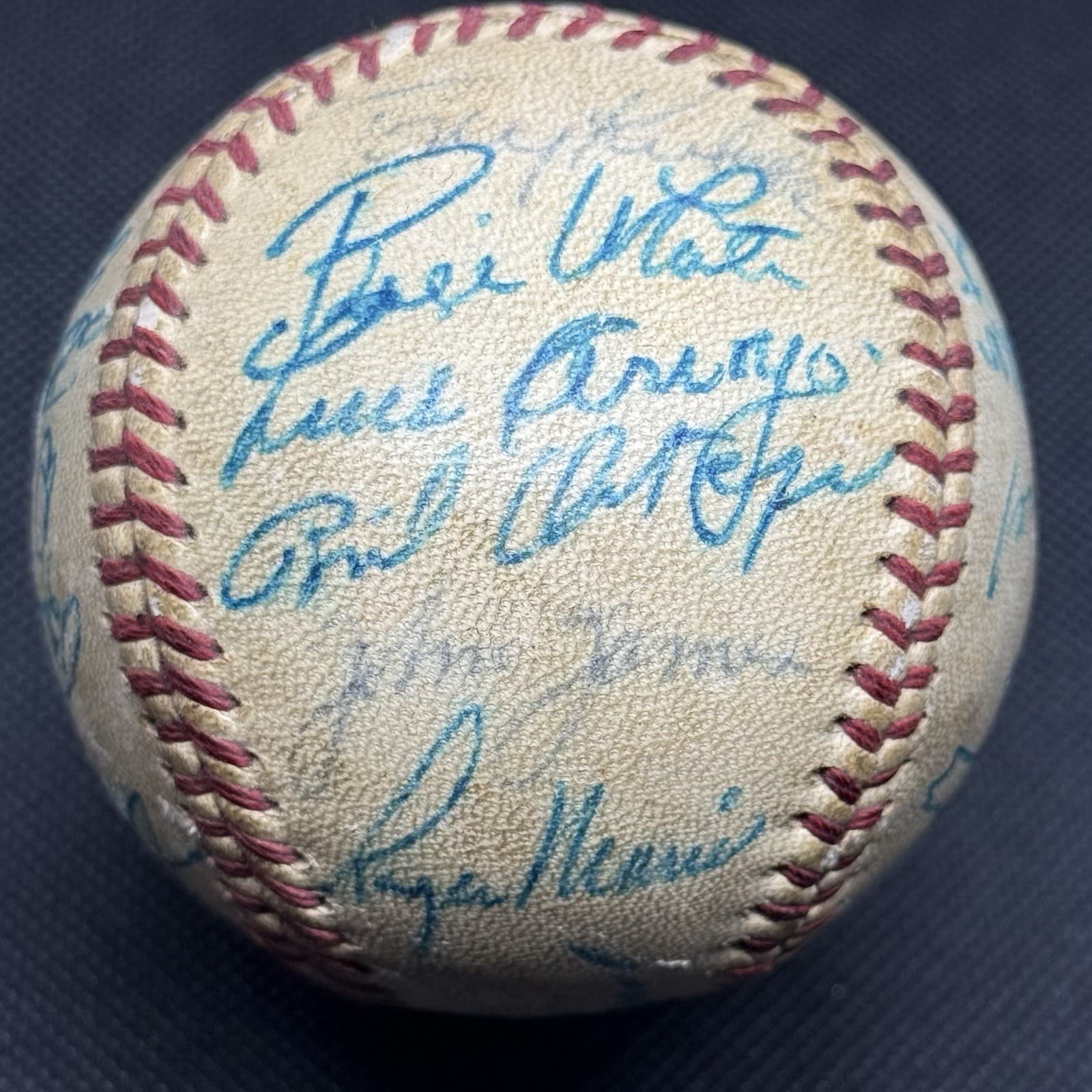 Roberto Clemente TWICE Signed Baseball 1960 Pirates World Series HOF JSA LOA - image 3