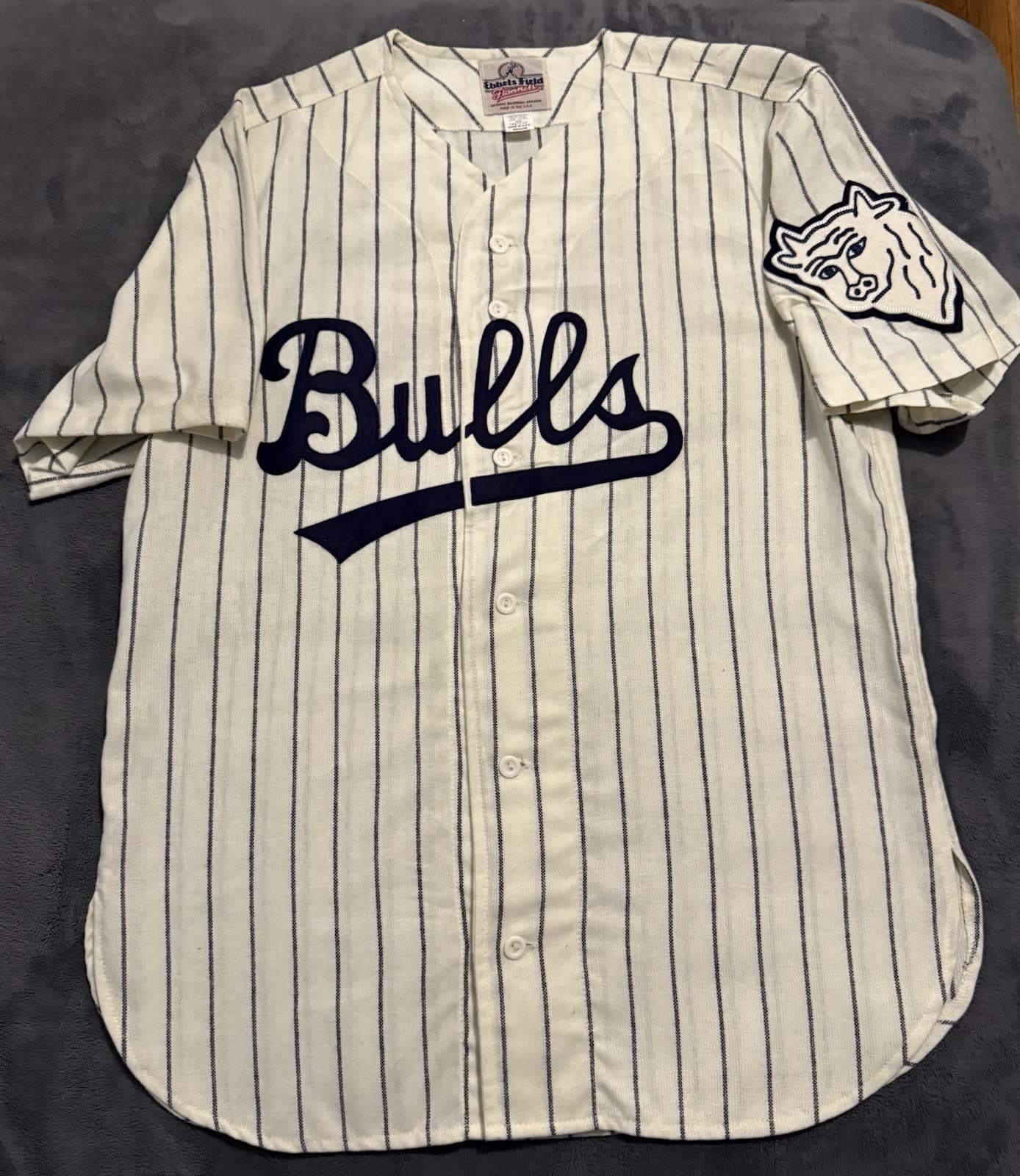 Durham Bulls Vintage Authentic Ebbets Field Flannels Jersey Size Medium M 1964?