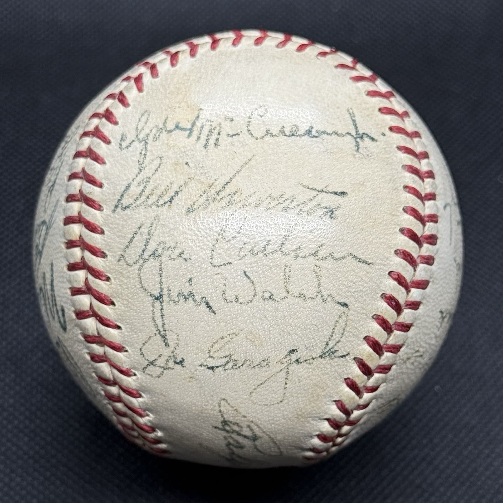 1951 Pittsburgh Pirates Team Signed Baseball Ralph Kiner Danny Murtaugh JSA LOA  - image 3