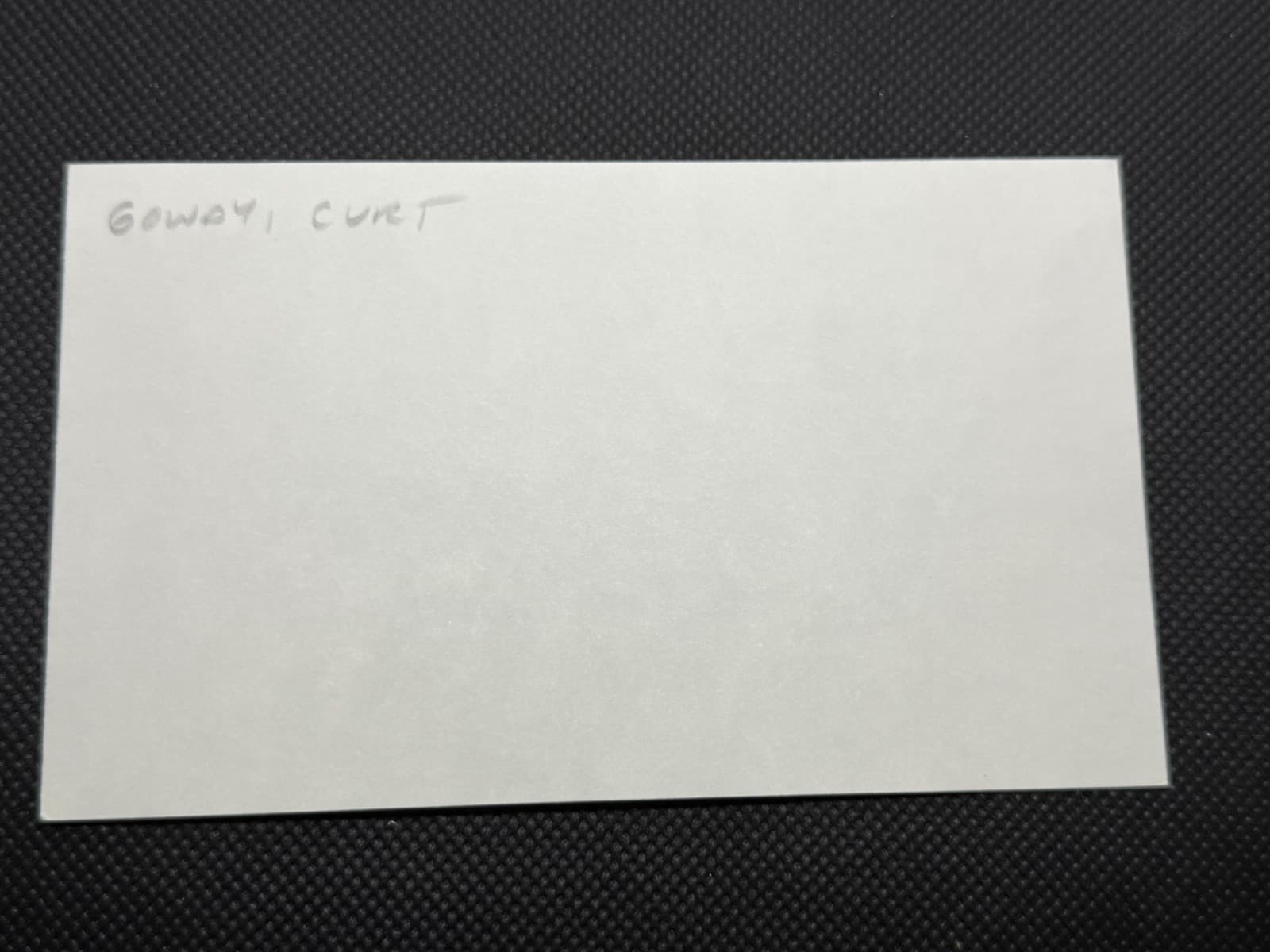 Curt Gowdy Signed Index Card 3x5 Broadcaster HOF Boston Red Sox - image 4