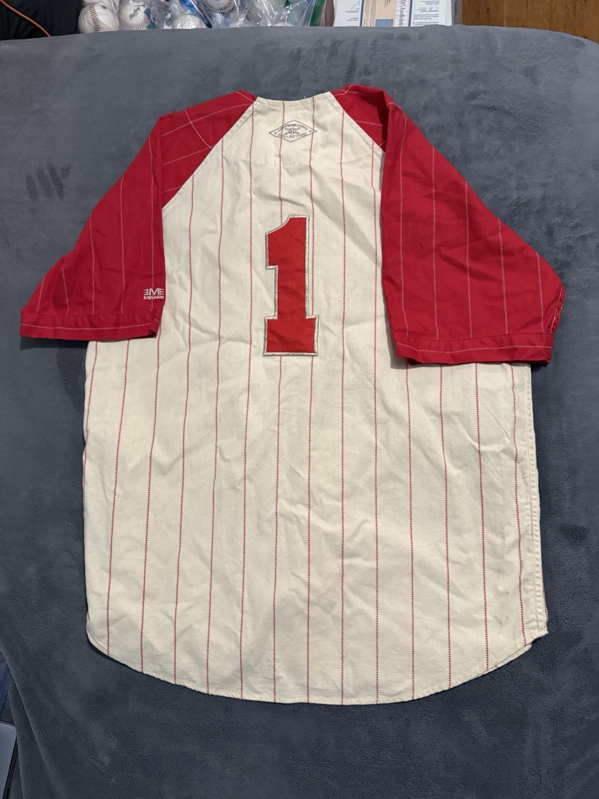 Richie Ashburn HOF 95 Signed Authentic Philadelphia Phillies Cooperstown Jersey - image 6