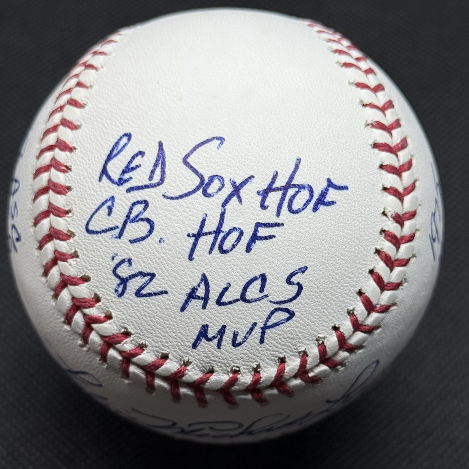 Fredric Michael Fred Lynn 11x Stat Full Name Signed Baseball PSA/DNA COA Red Sox - image 4