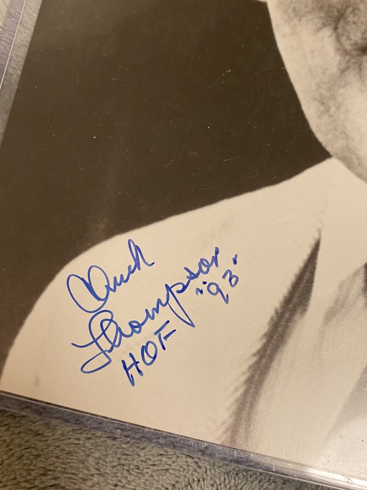 Chuck Thompson Signed 8x10 Photo Inscribed HOF 93 Broadcaster Orioles Colts  - image 2