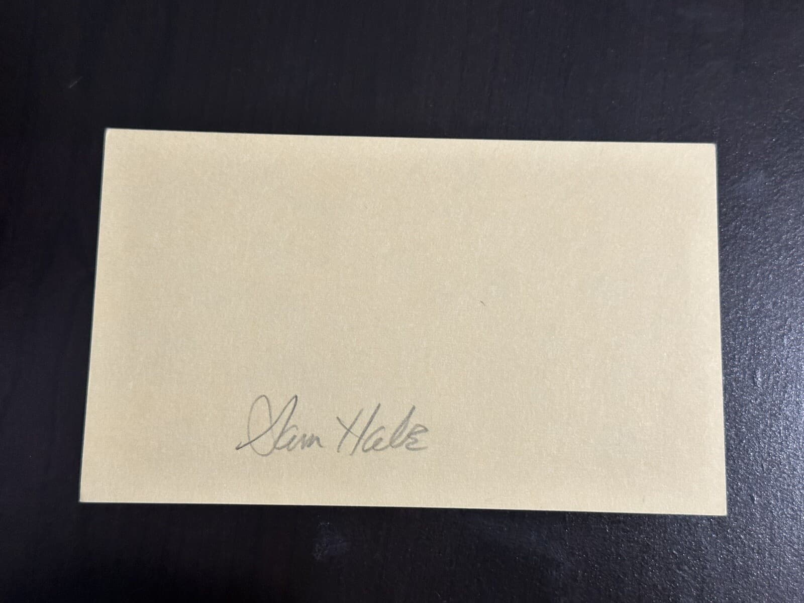 Sammy Sam Hale Signed Index Card 3x5 Detroit Tigers Philadelphia A's Browns 1920 - image 2