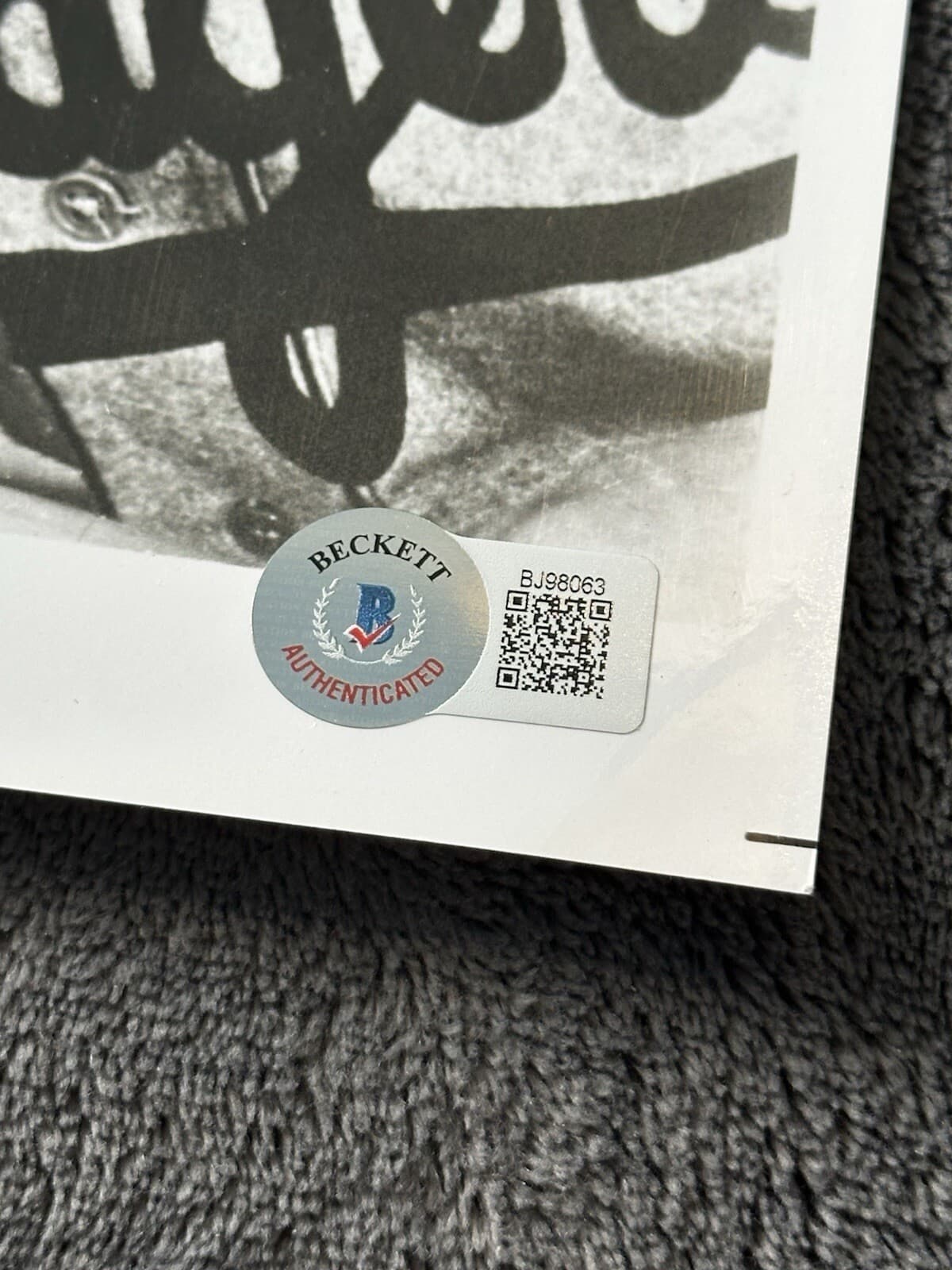 Pee Wee Reese Best of Luck Signed 8x10 Photo Beckett COA Brooklyn Dodgers HOF - image 2