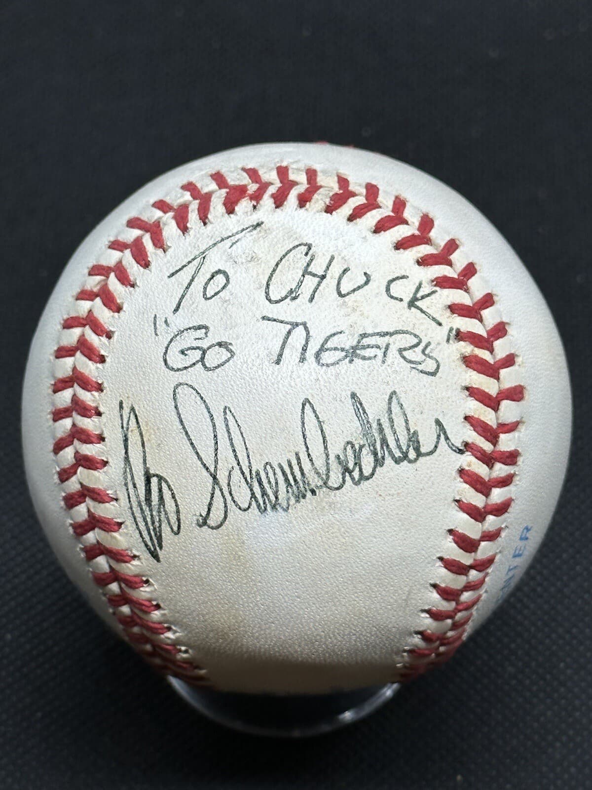 Bo Schembechler Go Tigers Signed Baseball JSA COA University of Michigan HOF