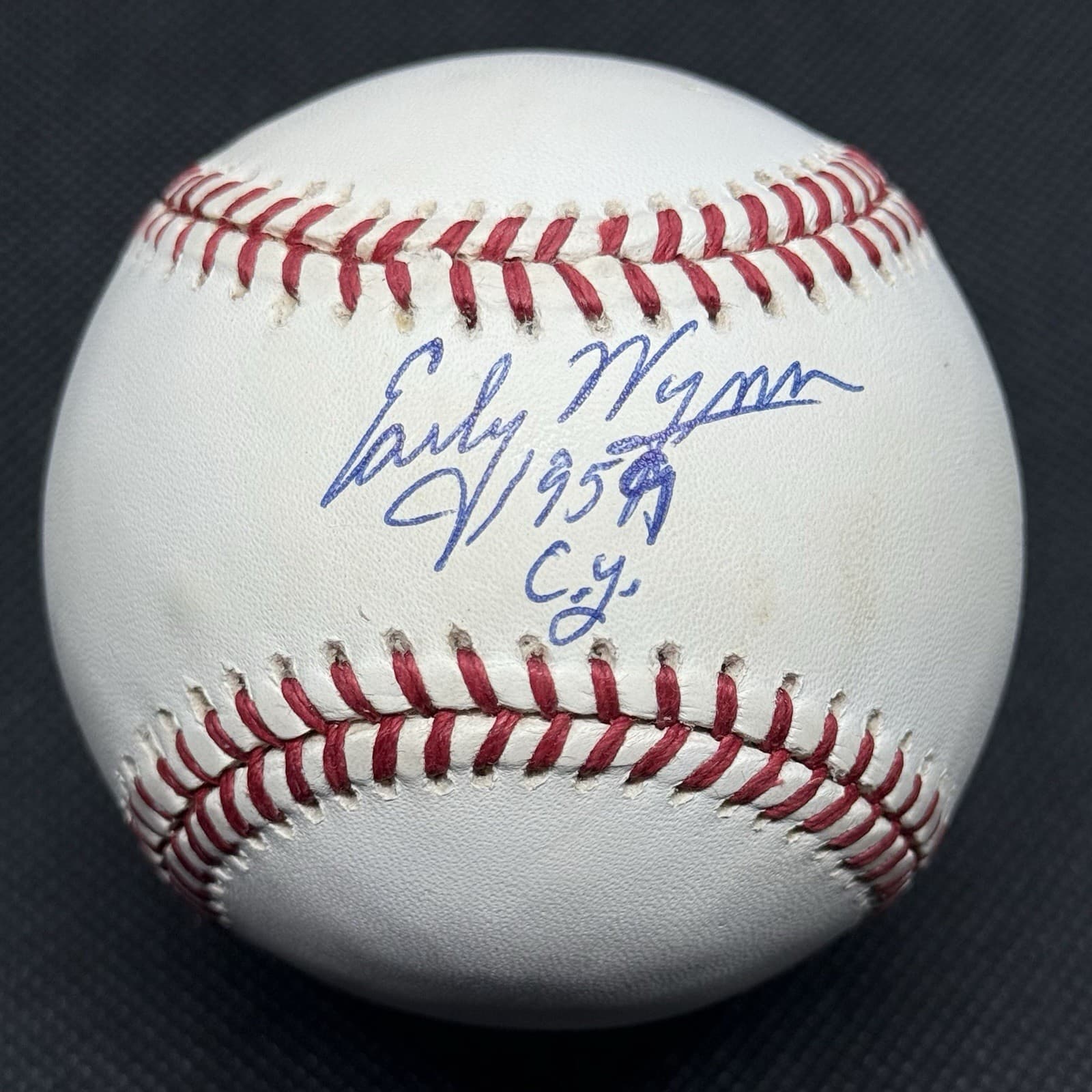 Early Wynn 1959 Cy Young Signed Baseball Cleveland Indians HOF JSA COA