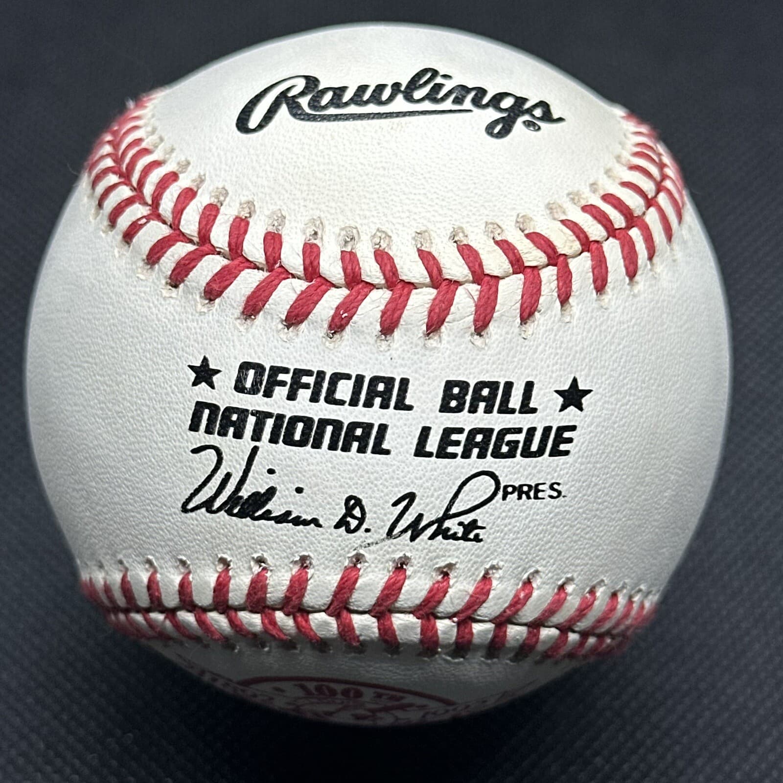 1992 St Louis Cardinals 100th Anniversary Rawlings Official Logo Baseball Commem - image 2