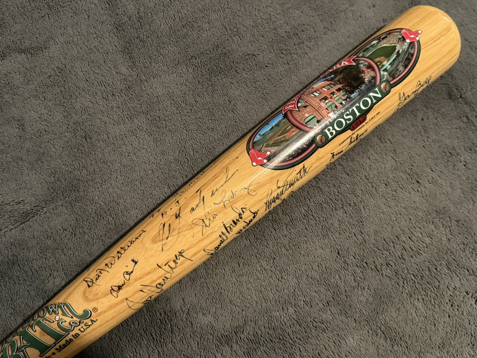 1967 Boston Red Sox Signed Bat Full Sized Cooperstown 25 Autos! Carl Yastrzemski