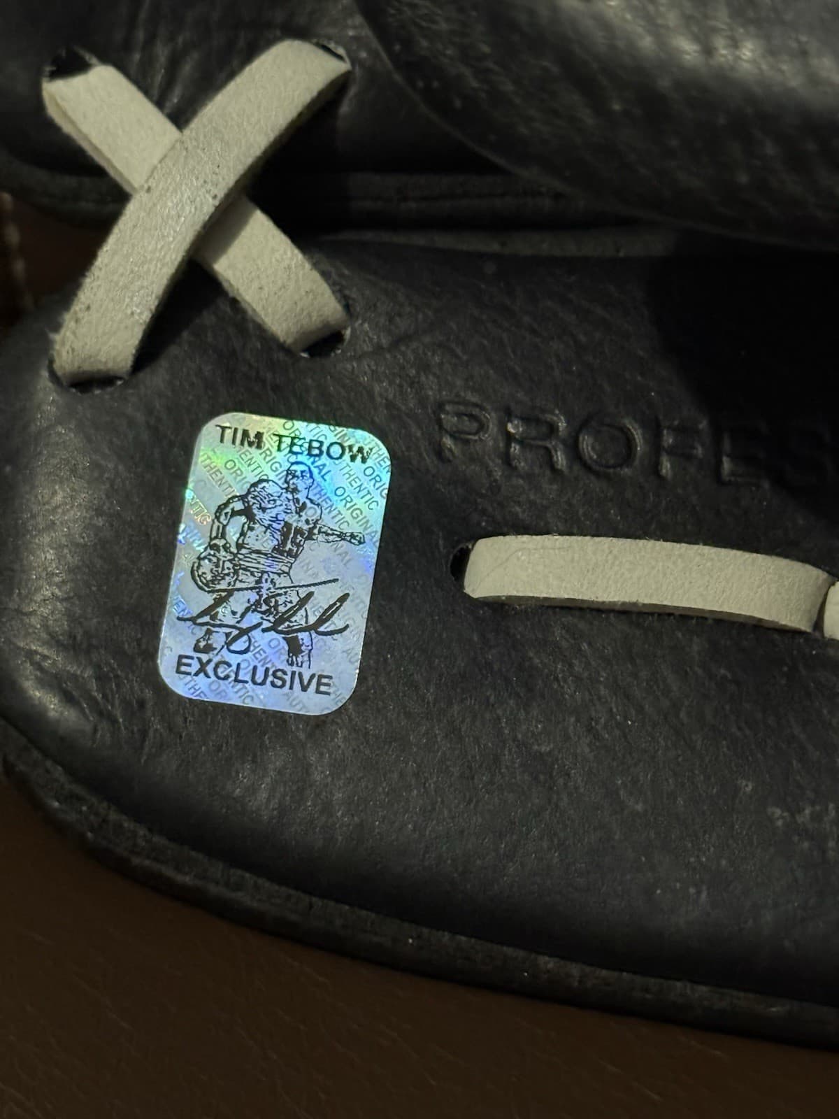 Tim Tebow Signed Fielding Glove Mizuno Professional Model Issued Tebow COA! Mets - image 2