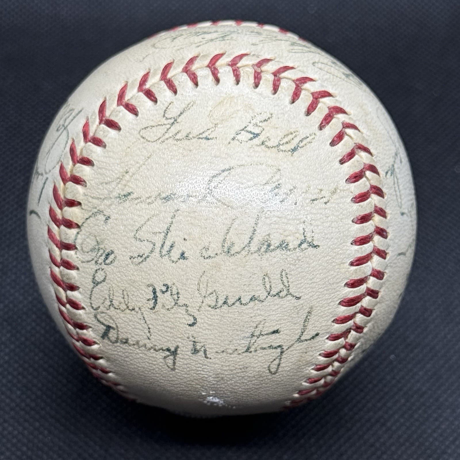 1951 Pittsburgh Pirates Team Signed Baseball Ralph Kiner Danny Murtaugh JSA LOA  - image 2