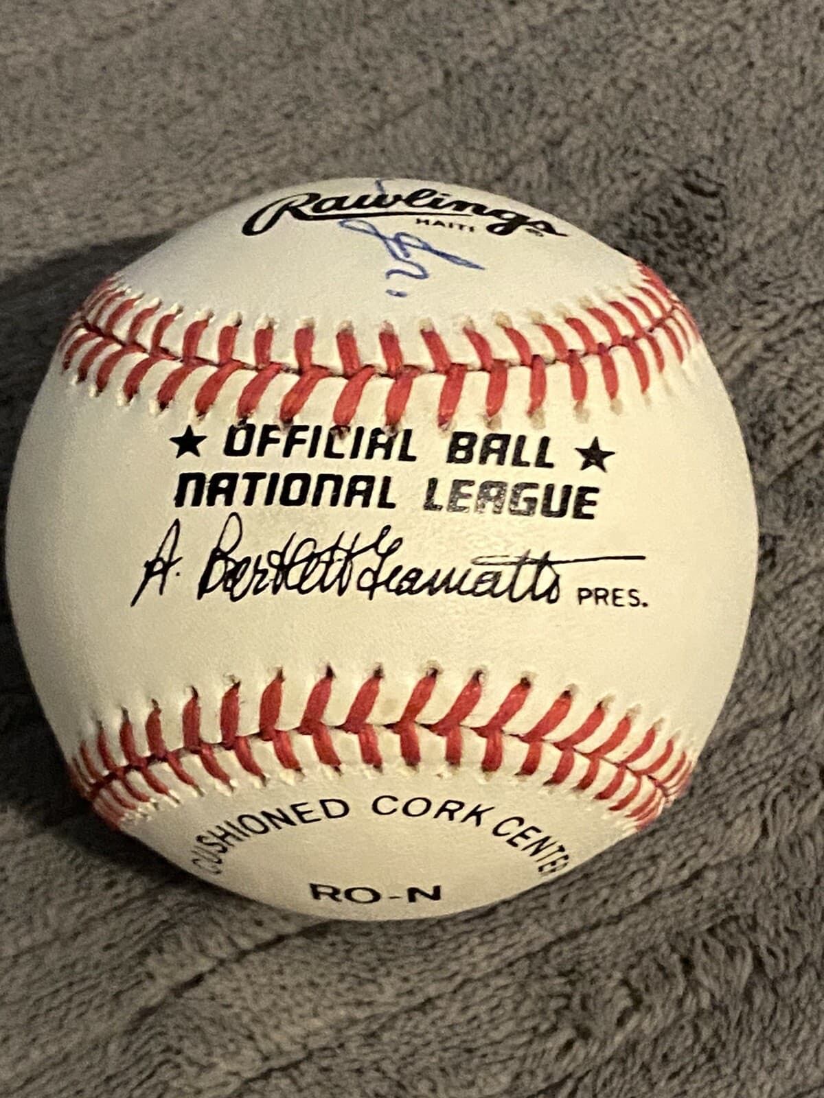 John Franklin Johnny Sain Jr Full Name Signed Baseball Braves Yankees VERY RARE - image 3