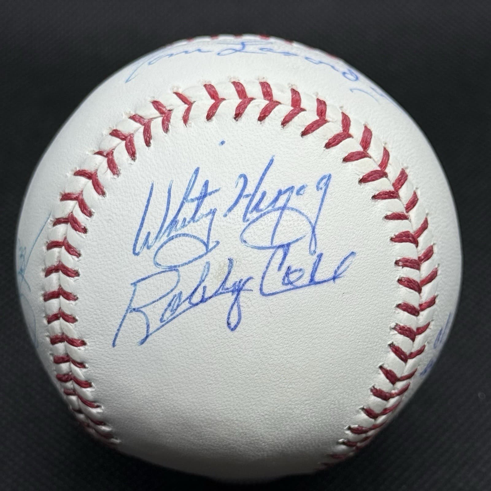 7 Hall of Fame Managers Lasorda Torre Cox LaRussa Herzog Signed Baseball JSA LOA - image 2
