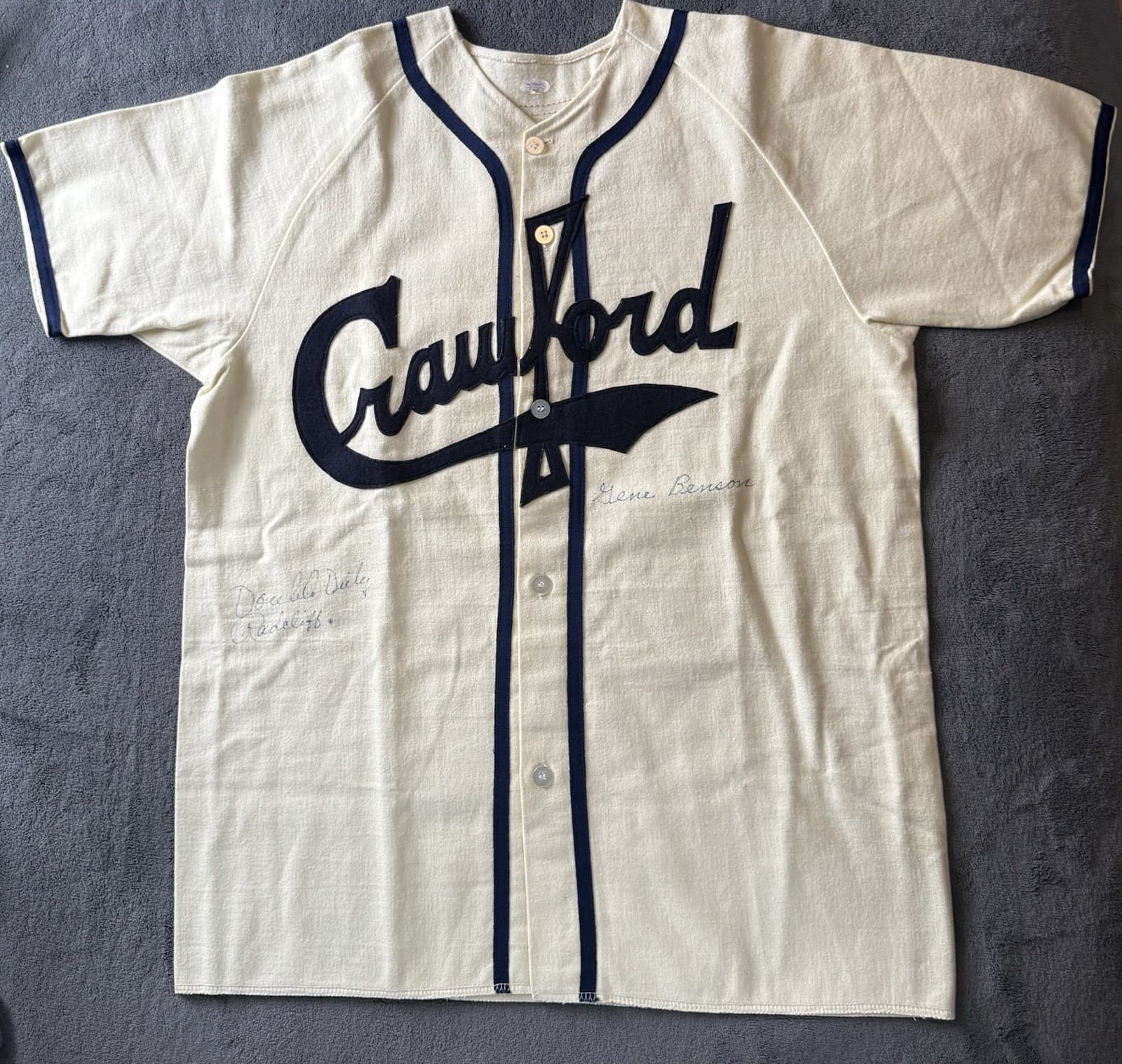 Ted Double Duty Radcliffe Signed Pittsburgh Crawfords Jersey Baseball JSA COA 