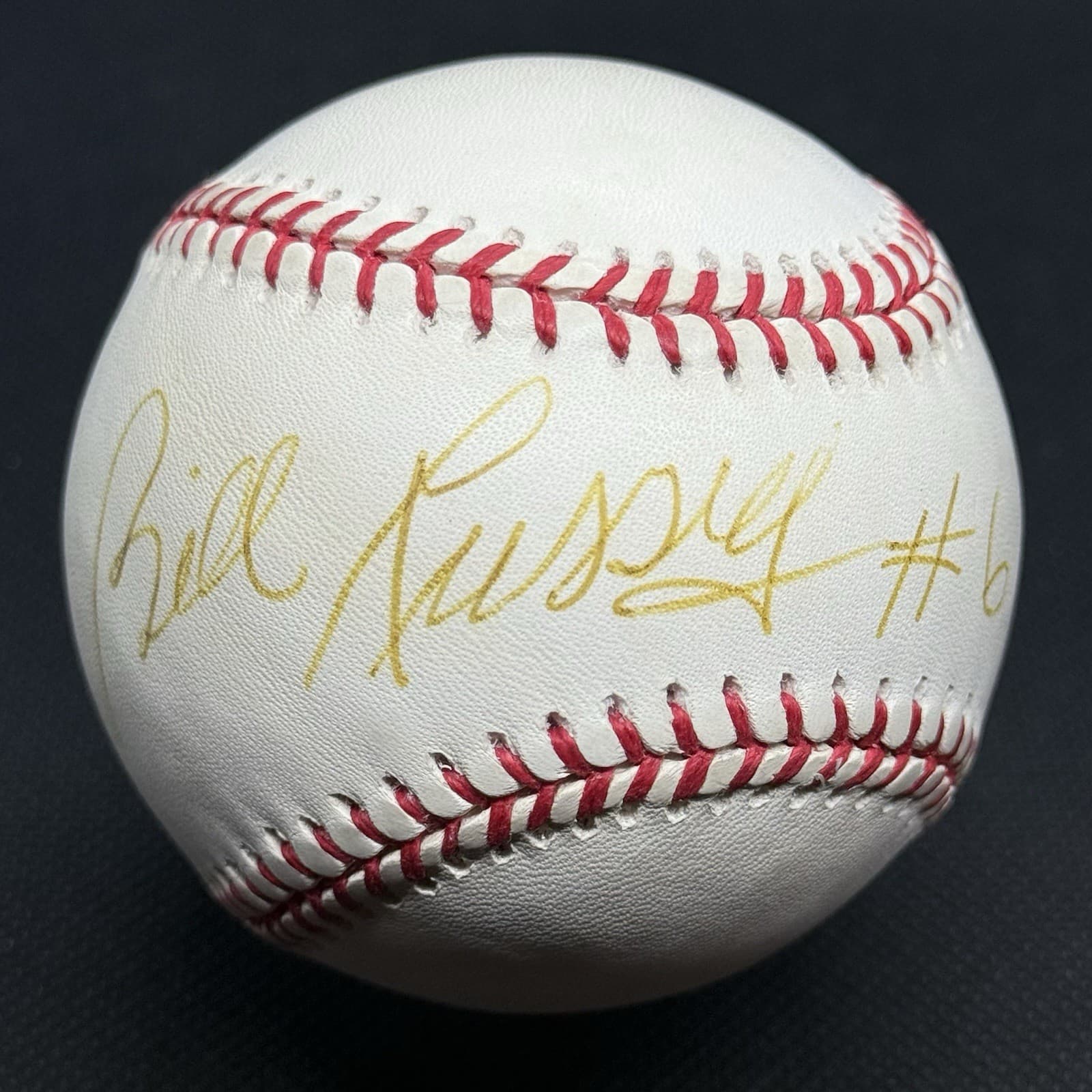 Bill Russell #6 Signed Baseball JSA LOA Boston Celtics HOF NBA