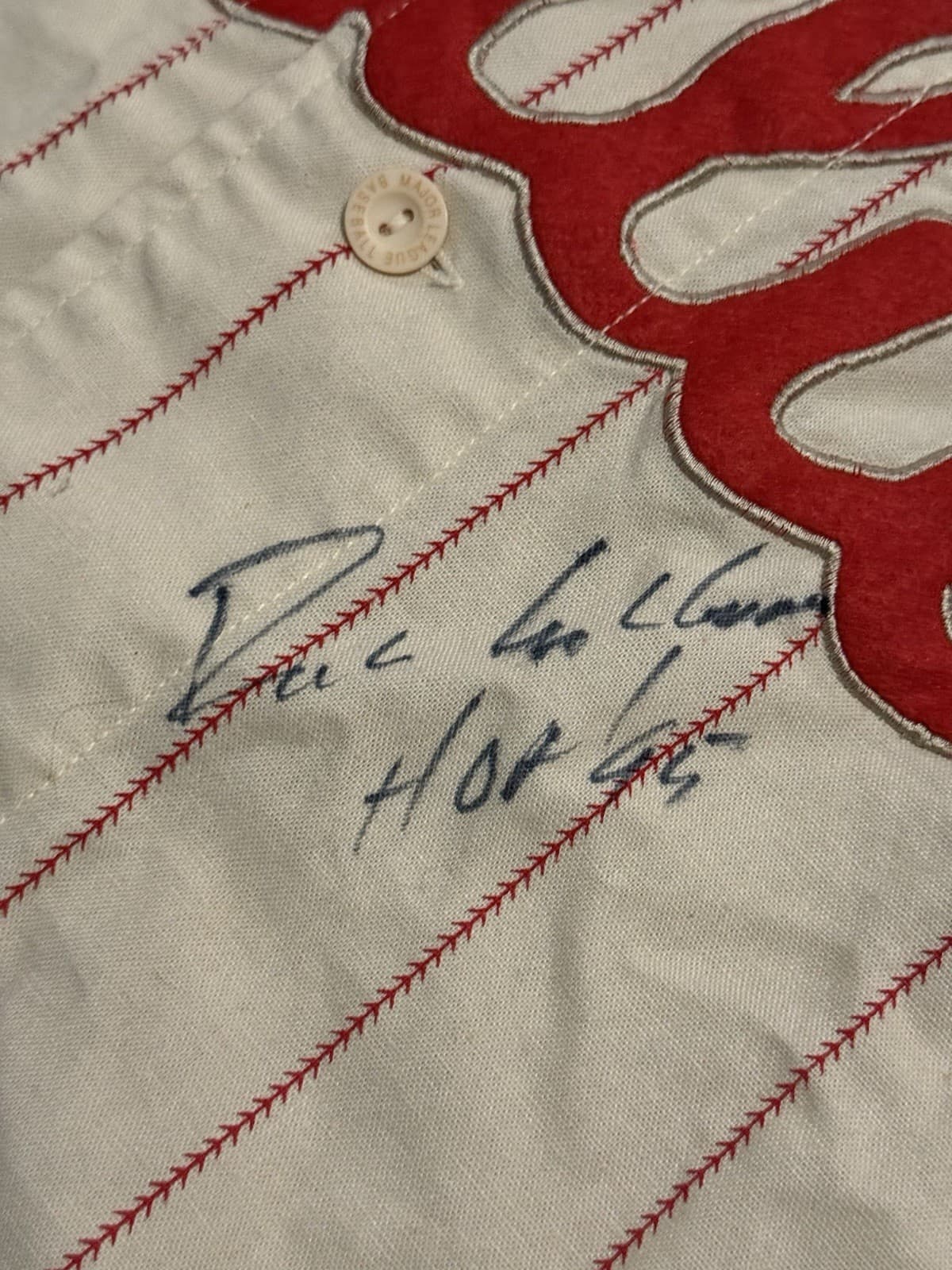 Richie Ashburn HOF 95 Signed Authentic Philadelphia Phillies Cooperstown Jersey - image 2