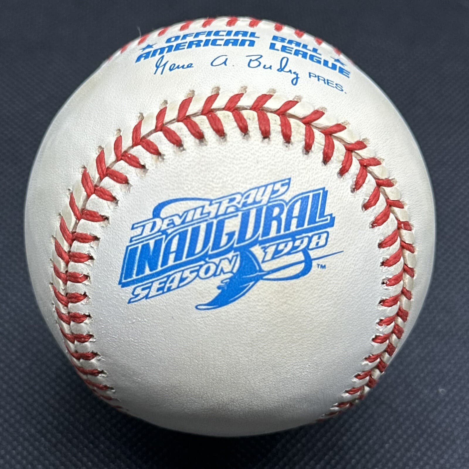 1998 Devil Rays Inaugural Season Rawlings Official Logo Baseball Tampa Bay Box