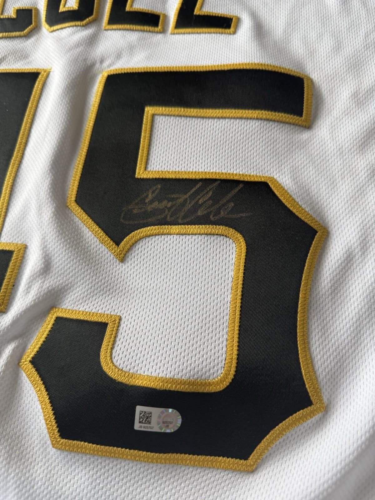 Gerrit Cole Signed Authentic Pittsburgh Pirates Jersey Baseball MLB COA Yankees - image 2