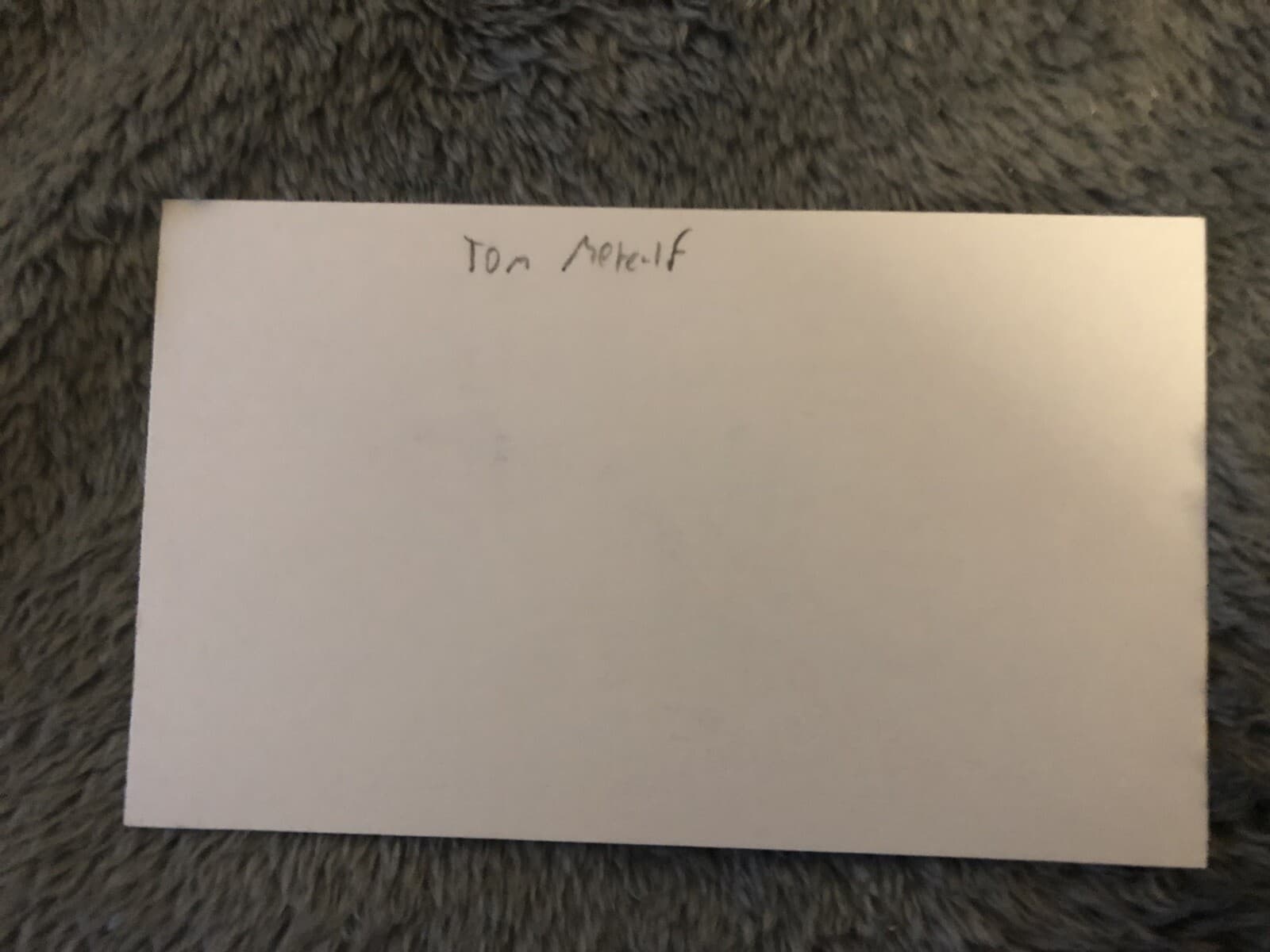 Tom Metcalf Signed Index Card New York Yankees - image 2