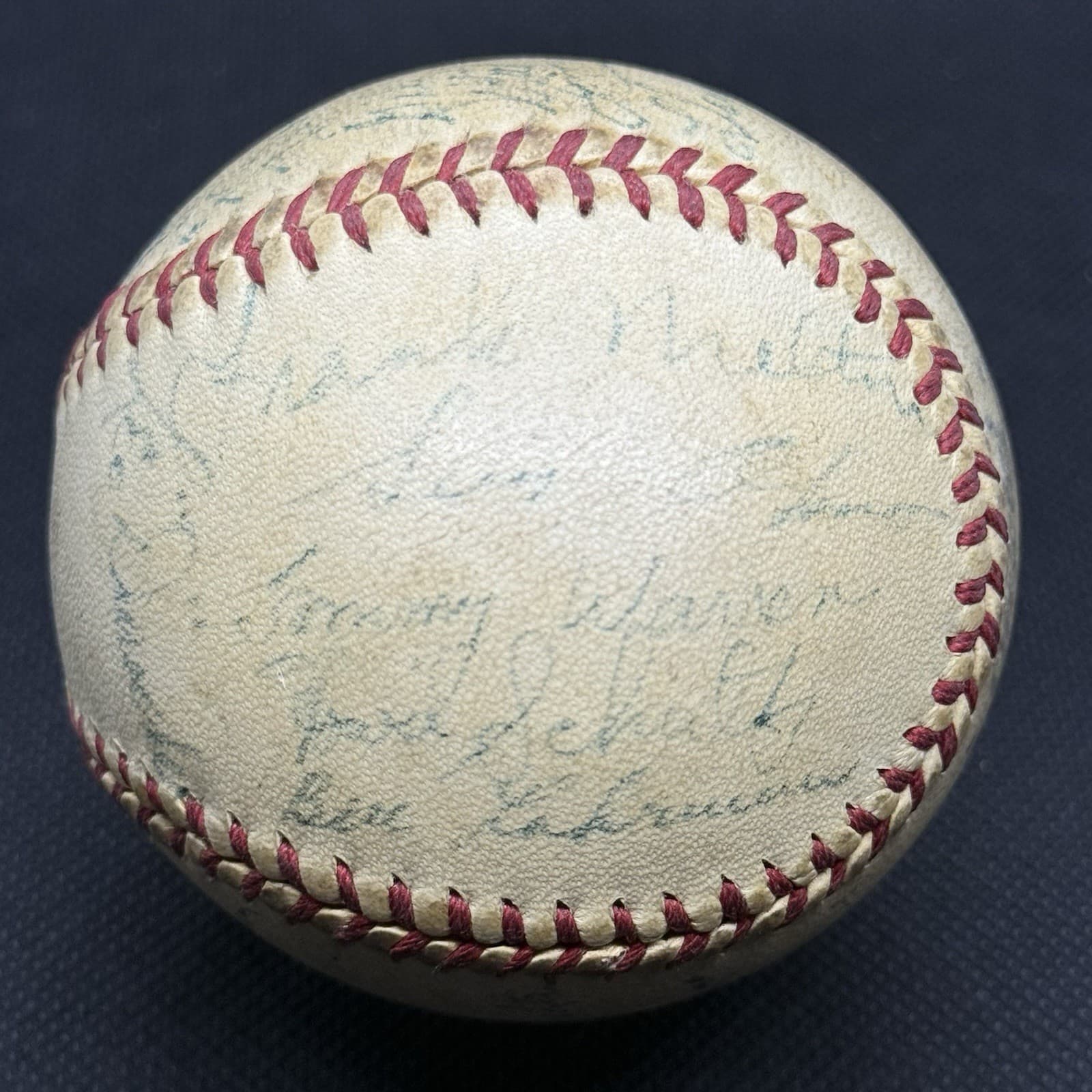 Paul Waner 1943 Brooklyn Dodgers Team Signed Baseball JSA LOA Pittsburgh Pirates - image 3