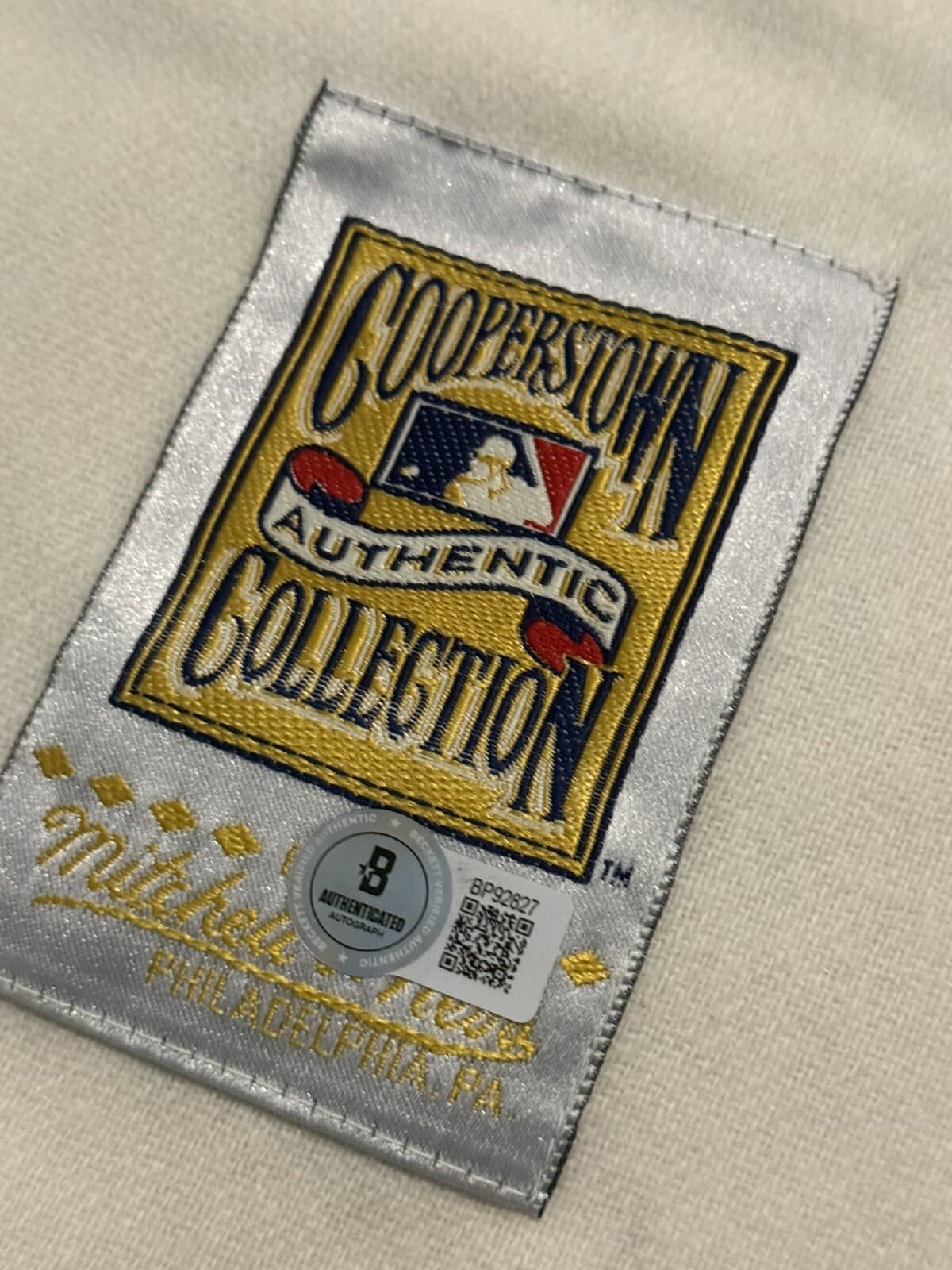 Duke Snider RJ STAT Signed Mitchell Ness Jersey Dodgers Baseball Brooklyn COA - image 3