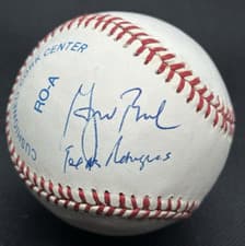 George W Bush Texas Rangers Signed Baseball PSA/DNA LOA 43rd President of USA