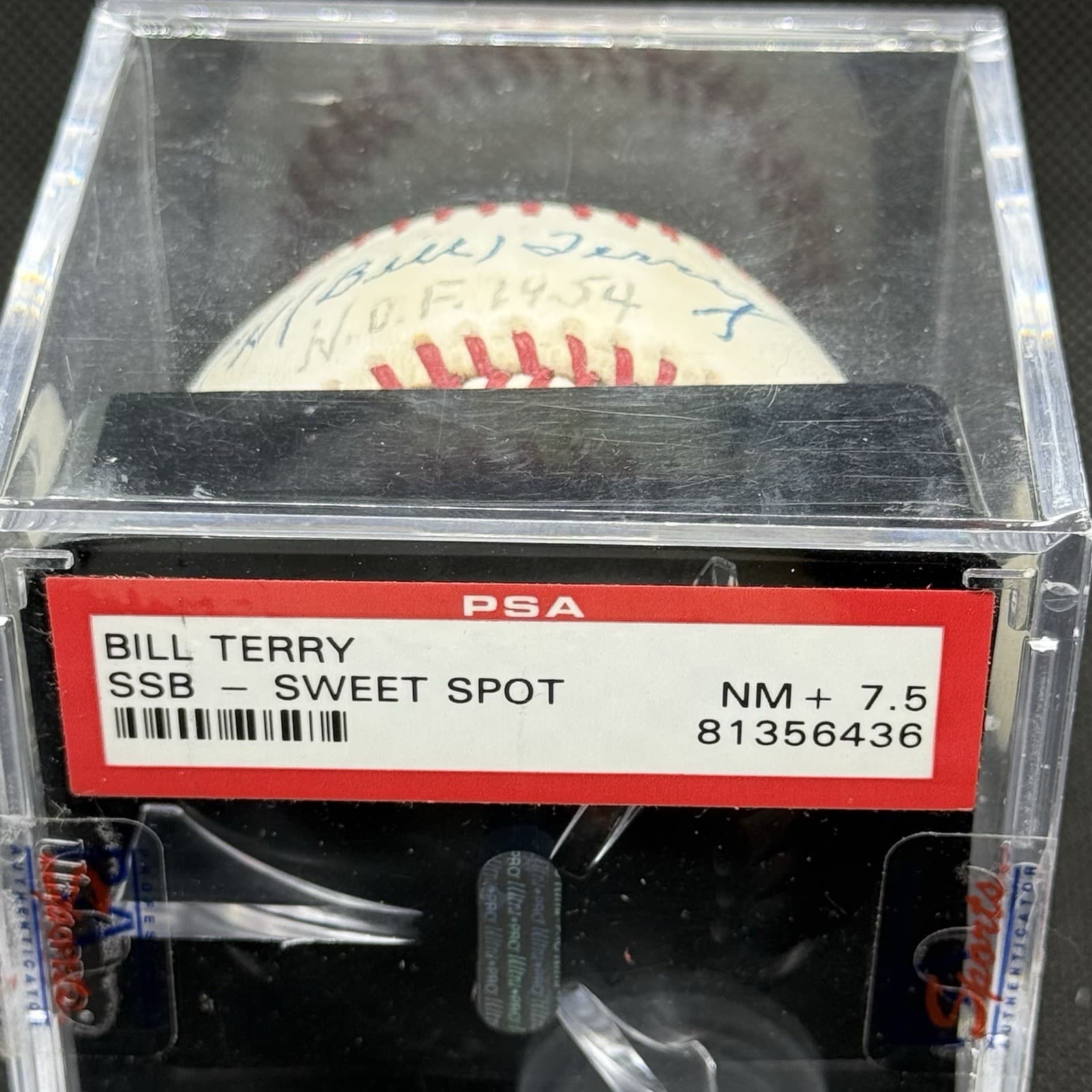 Bill Terry HOF 1954 Signed Baseball PSA/DNA COA New York Giants Graded 7.5 - image 3