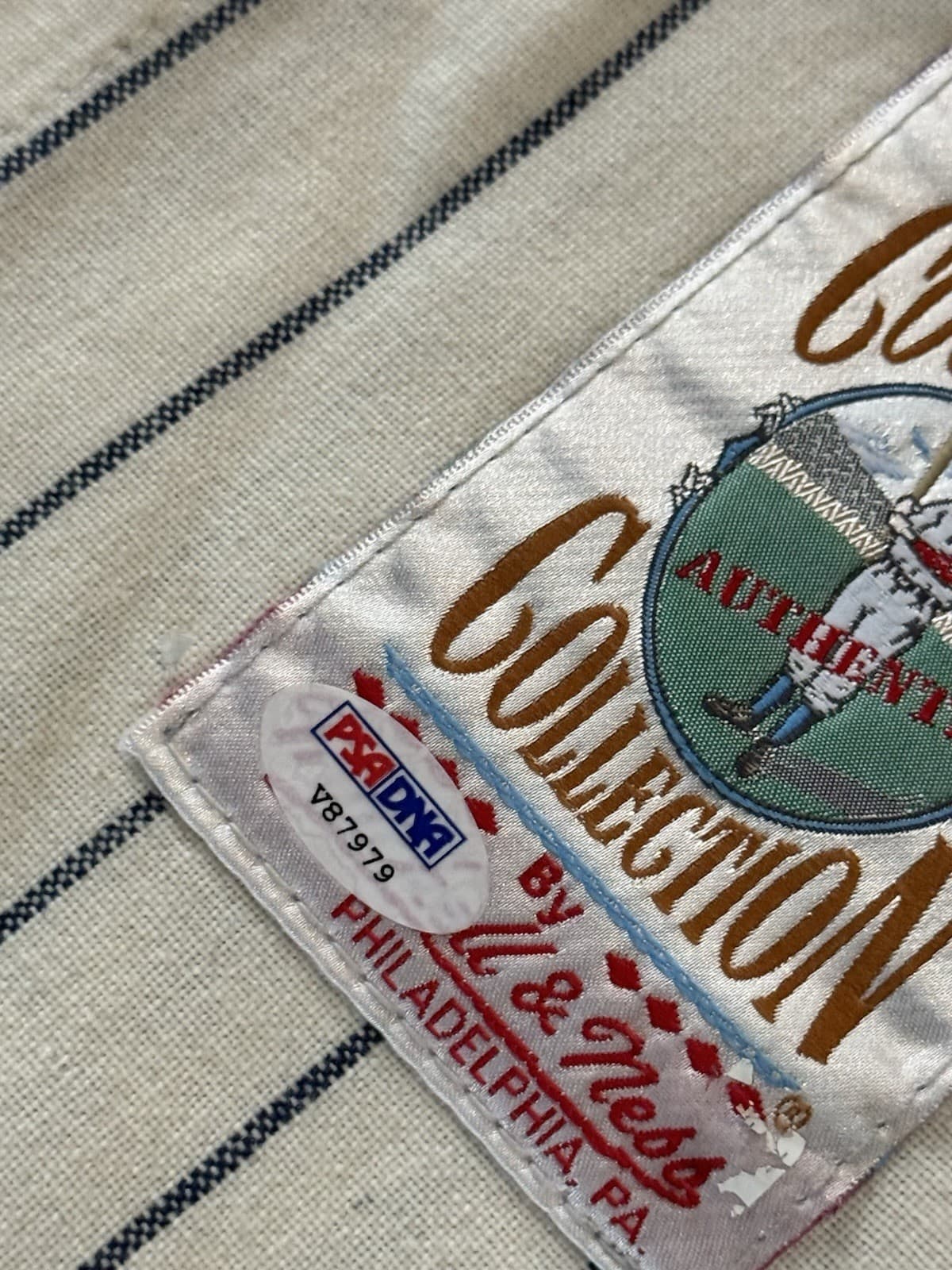 Whitey Ford HOF 74 Signed Authentic New York Yankees Mitchell Ness Jersey PSA - image 3