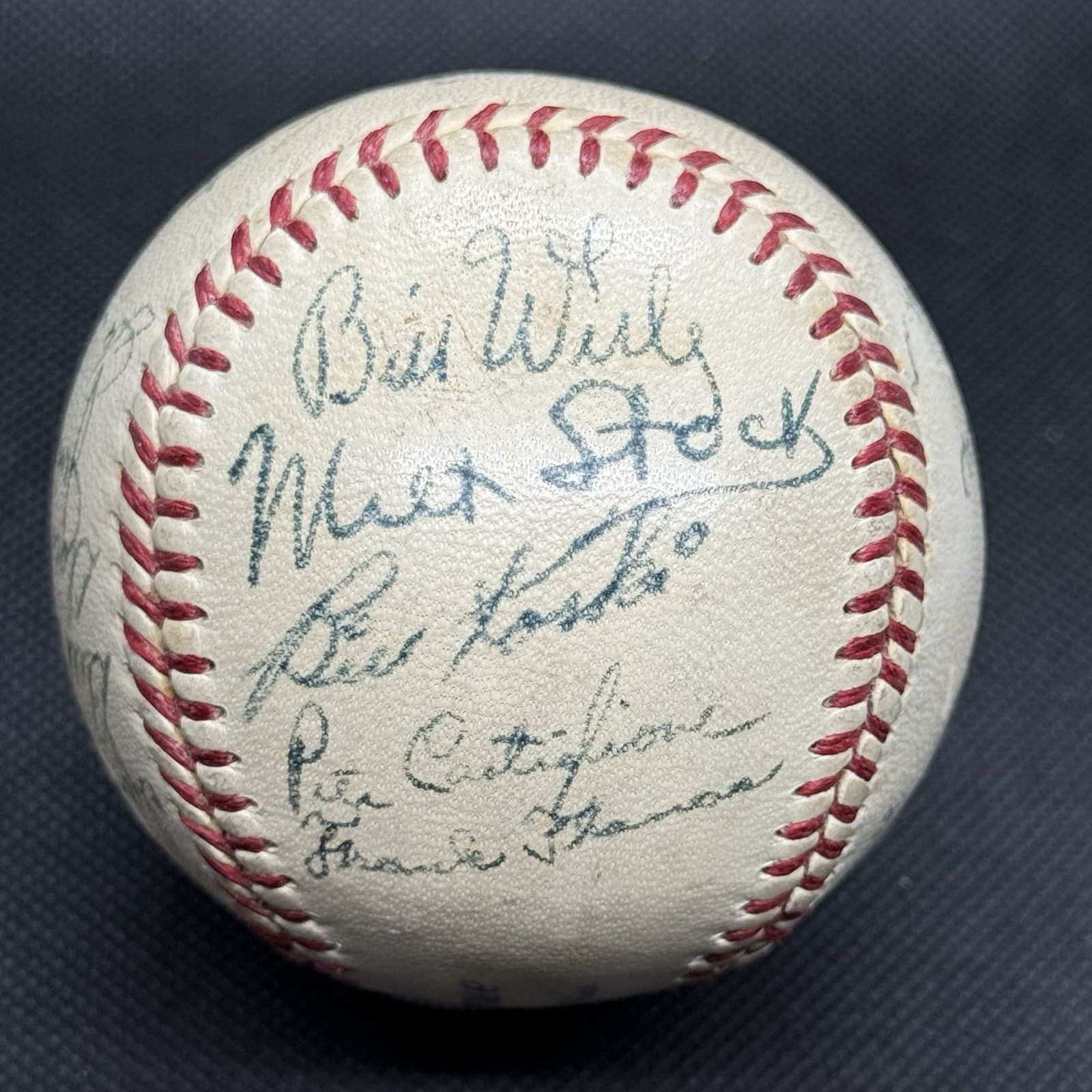 1951 Pittsburgh Pirates Team Signed Baseball Ralph Kiner Danny Murtaugh JSA LOA  - image 4