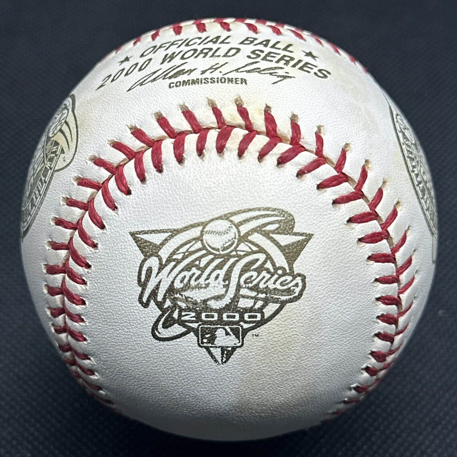 2000 World Series Rawlings Official Logo Baseball Subway Series Dualing Logos