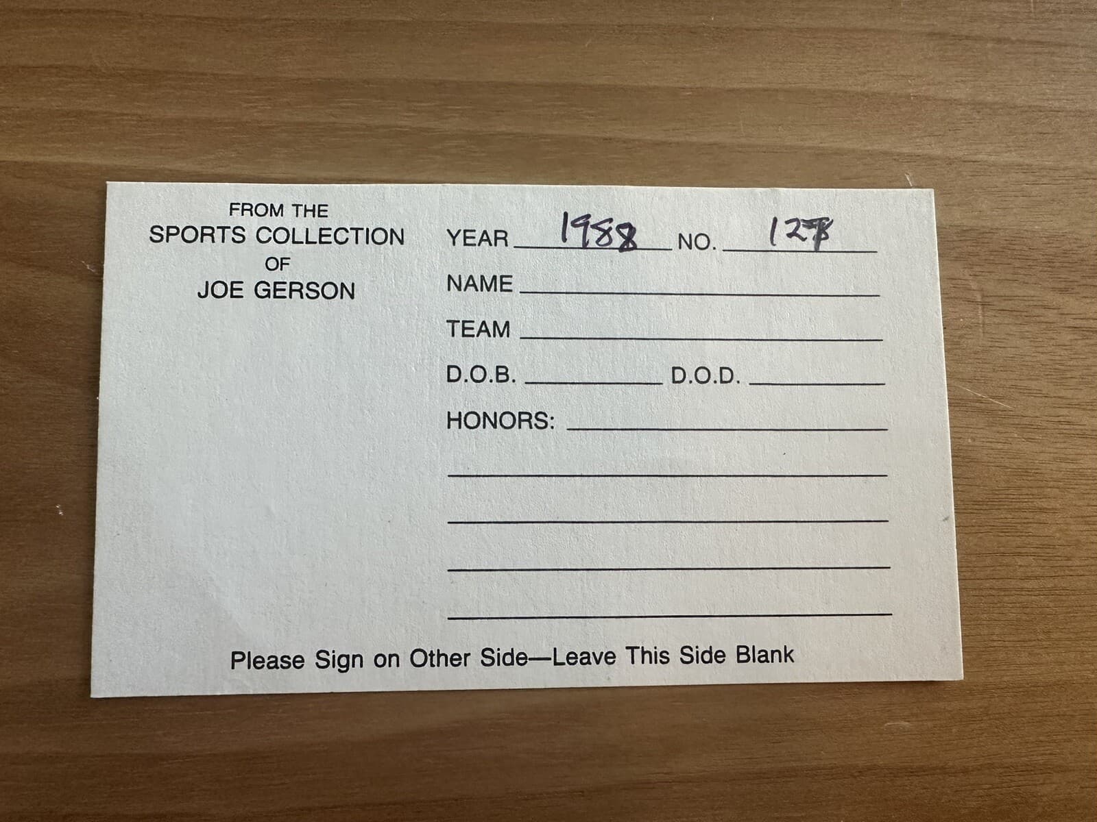 Vintage John Smoltz Signed Index Card 3x5 Hall of Fame Atlanta Braves Giants - image 2