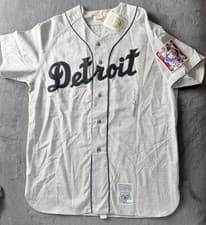 Charlie Gehringer Signed Mitchell Ness Detroit Tigers Jersey Baseball JSA COA