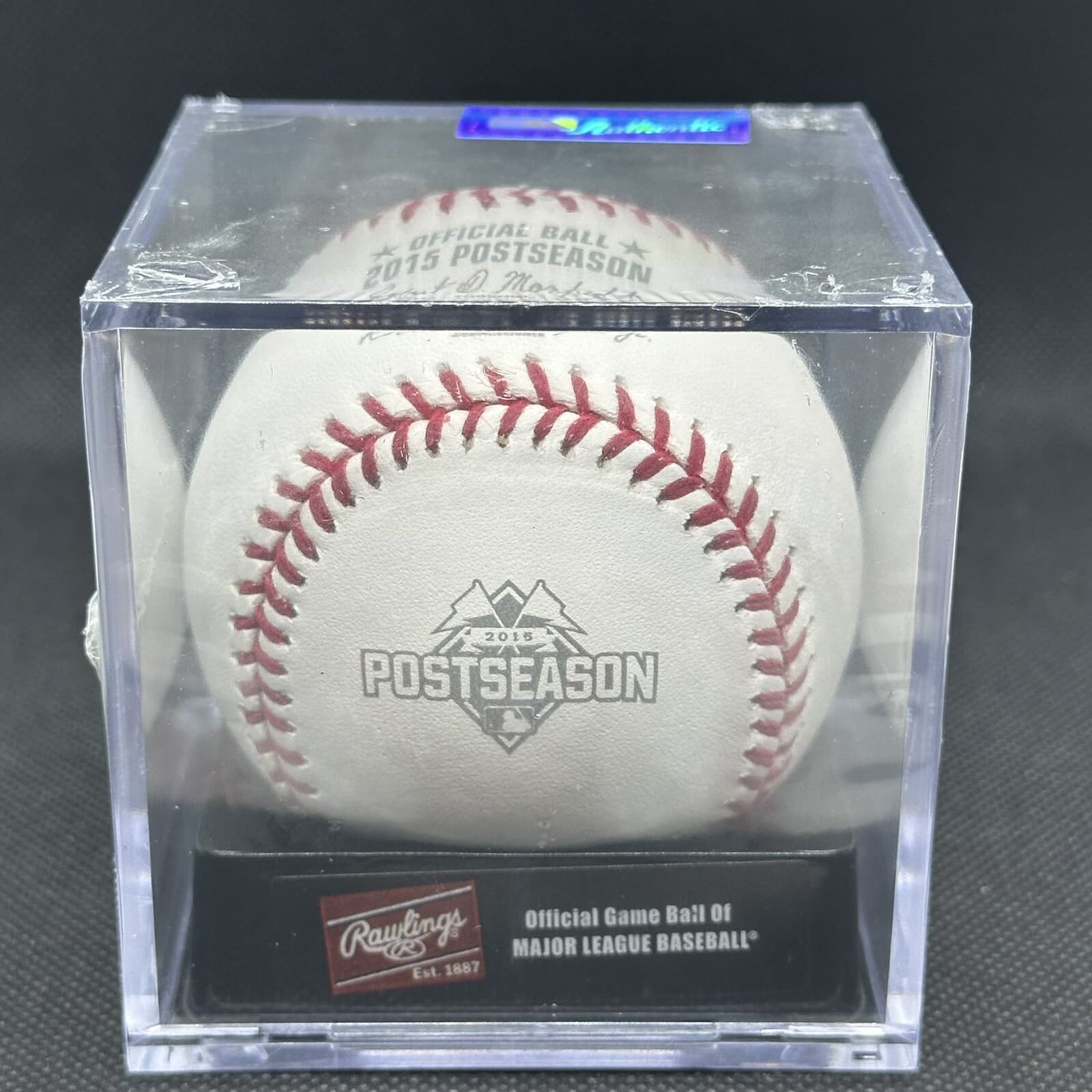2015 Postseason Rawlings Official Logo Baseball Commem SEALED Mets Royals Cubs