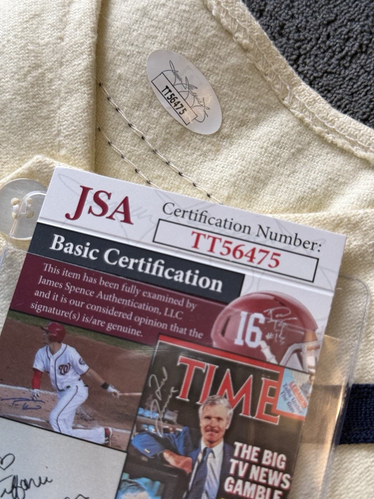 Ted Double Duty Radcliffe Signed Pittsburgh Crawfords Jersey Baseball JSA COA  - image 4