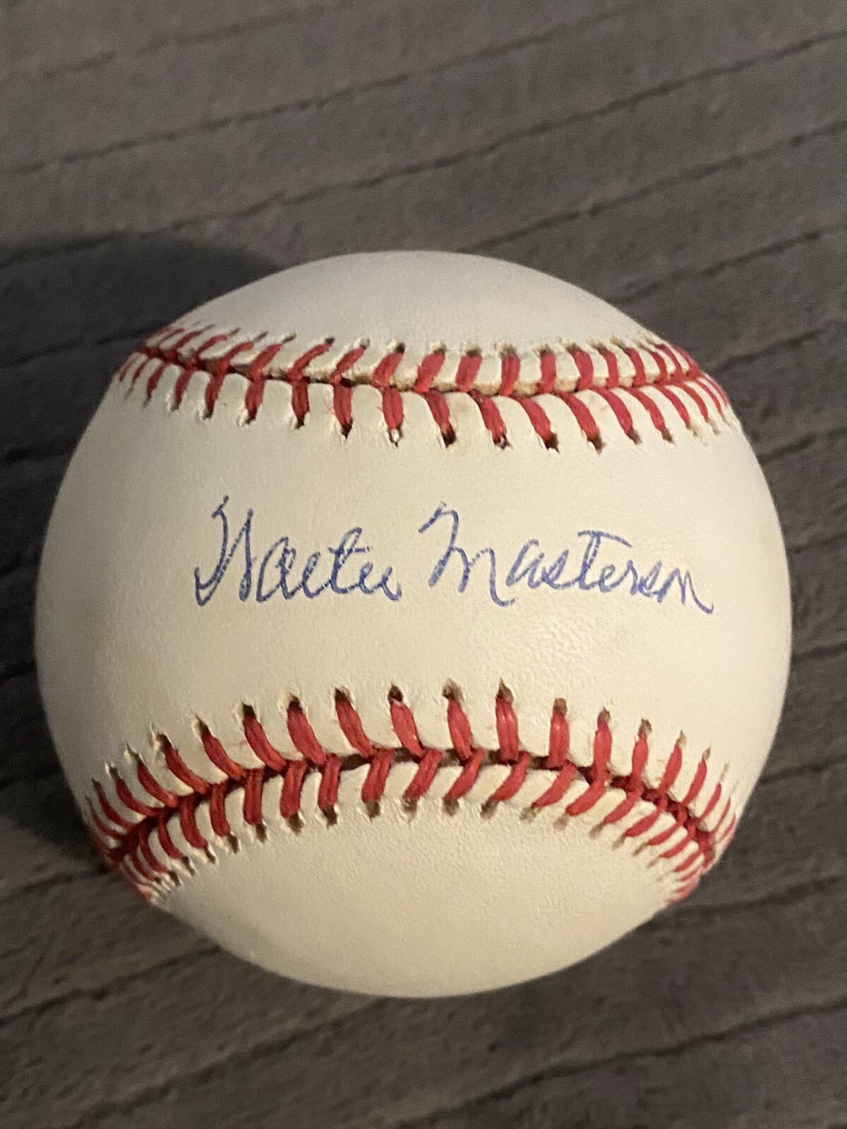 Walt Masterson Signed Baseball JSA COA Senators Rangers Red Sox RARE