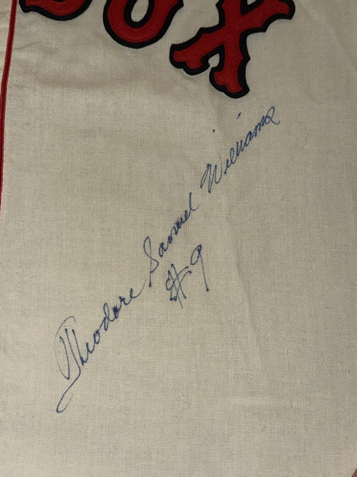 The ONLY Known Ted Williams Full Name #9 Signed Boston Red Sox Jersey PSA COA - image 4