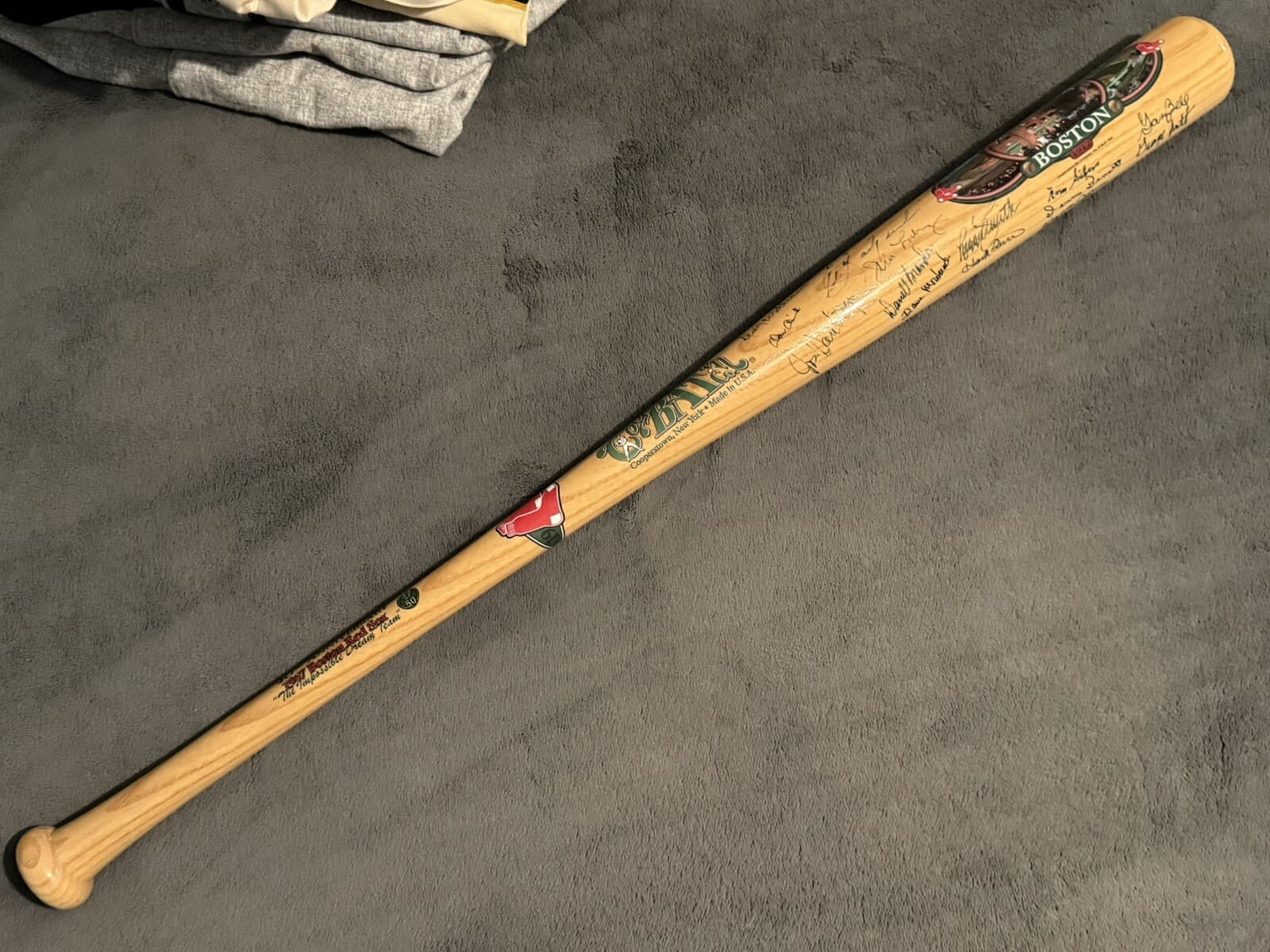 1967 Boston Red Sox Signed Bat Full Sized Cooperstown 25 Autos! Carl Yastrzemski - image 6