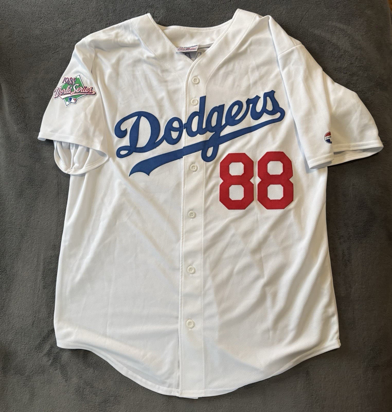 Kirk Gibson Signed Los Angeles Dodgers Jersey BAS COA 1988 World Series Champs - image 3
