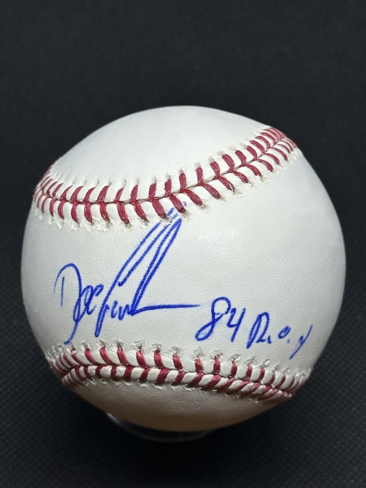 Doc Gooden 84 ROY Signed Baseball Rookie of the Year New York Mets