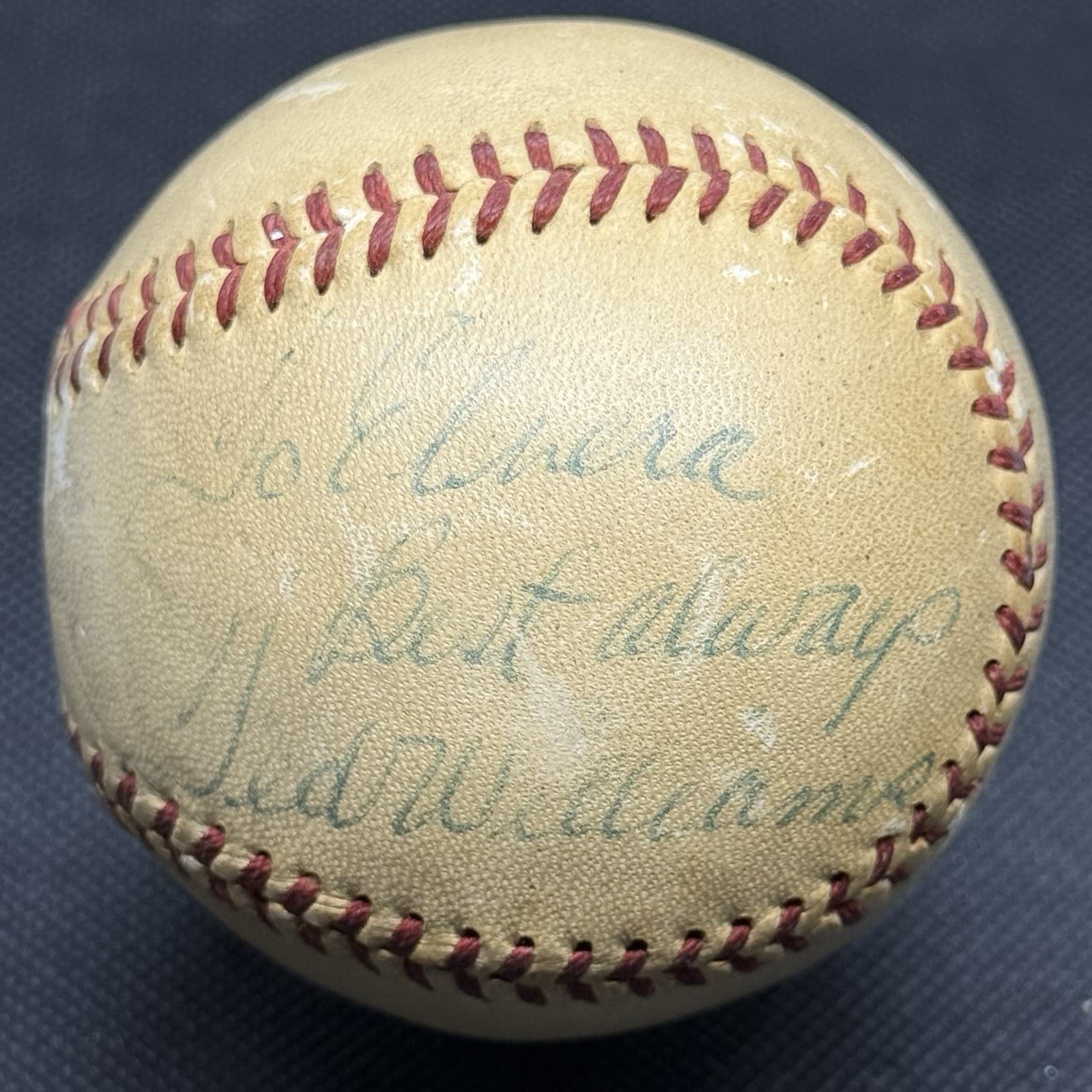 1950s Ted Williams OAL Harridge Playing Era Signed Baseball JSA LOA