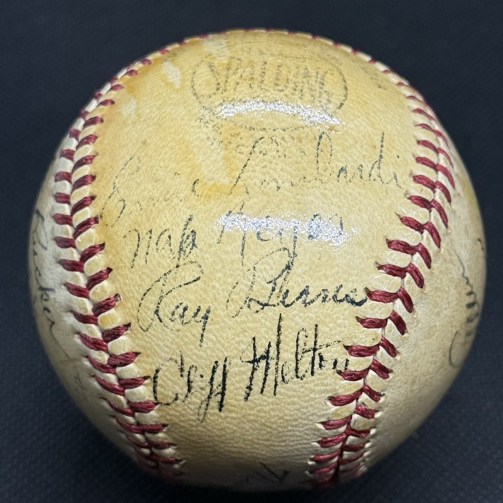 Mel Ott Joe Medwick 1943 New York Giants Team Signed Baseball JSA LOA HOF - image 4