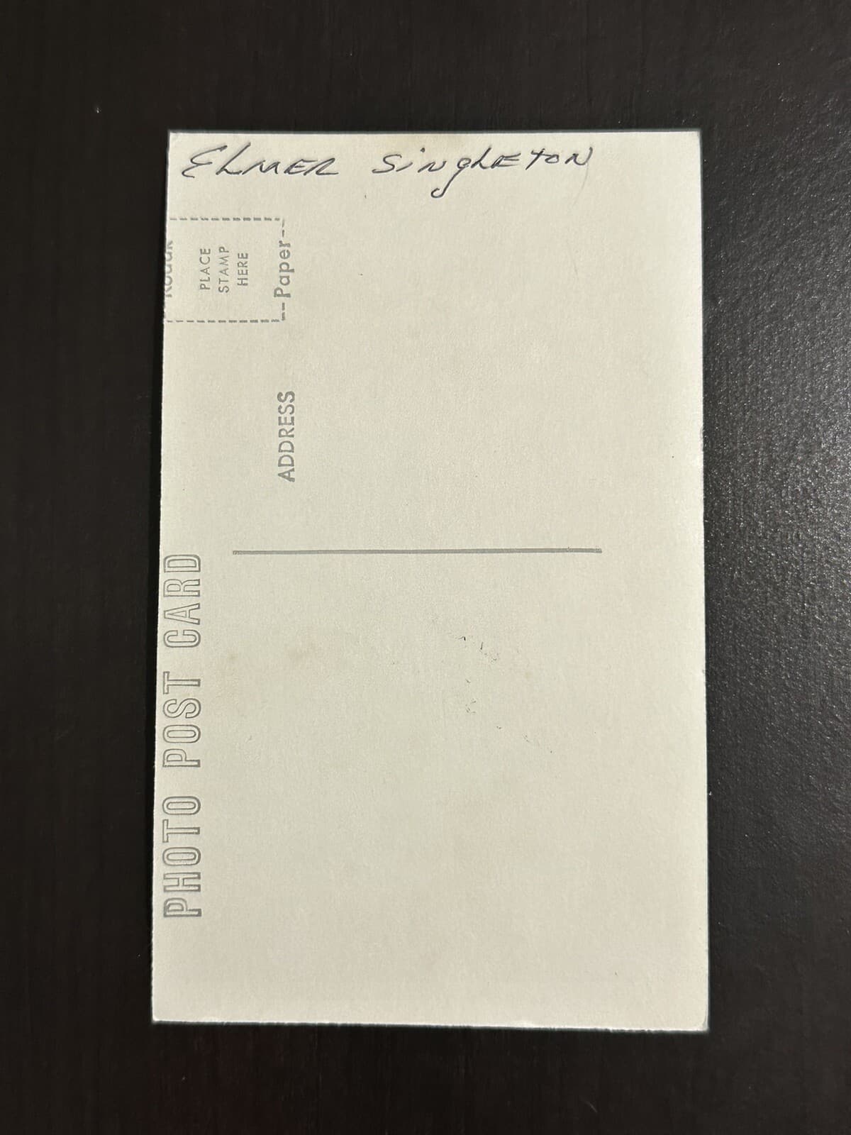 Elmer Singleton Signed Real Photo Postcard 3x5 1945 Braves Pirates Senators Cubs - image 2