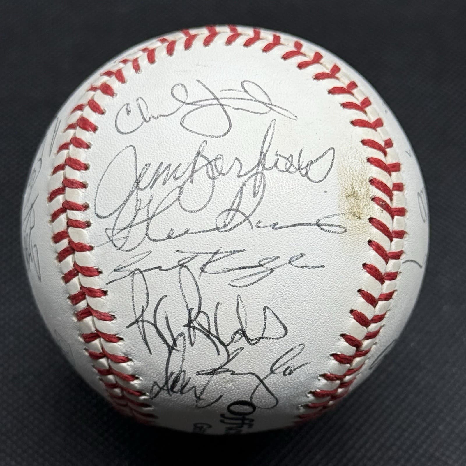 1990 All Star Tour Japan Team Signed Logo Baseball Barry Bonds Randy Johnson 21 - image 5