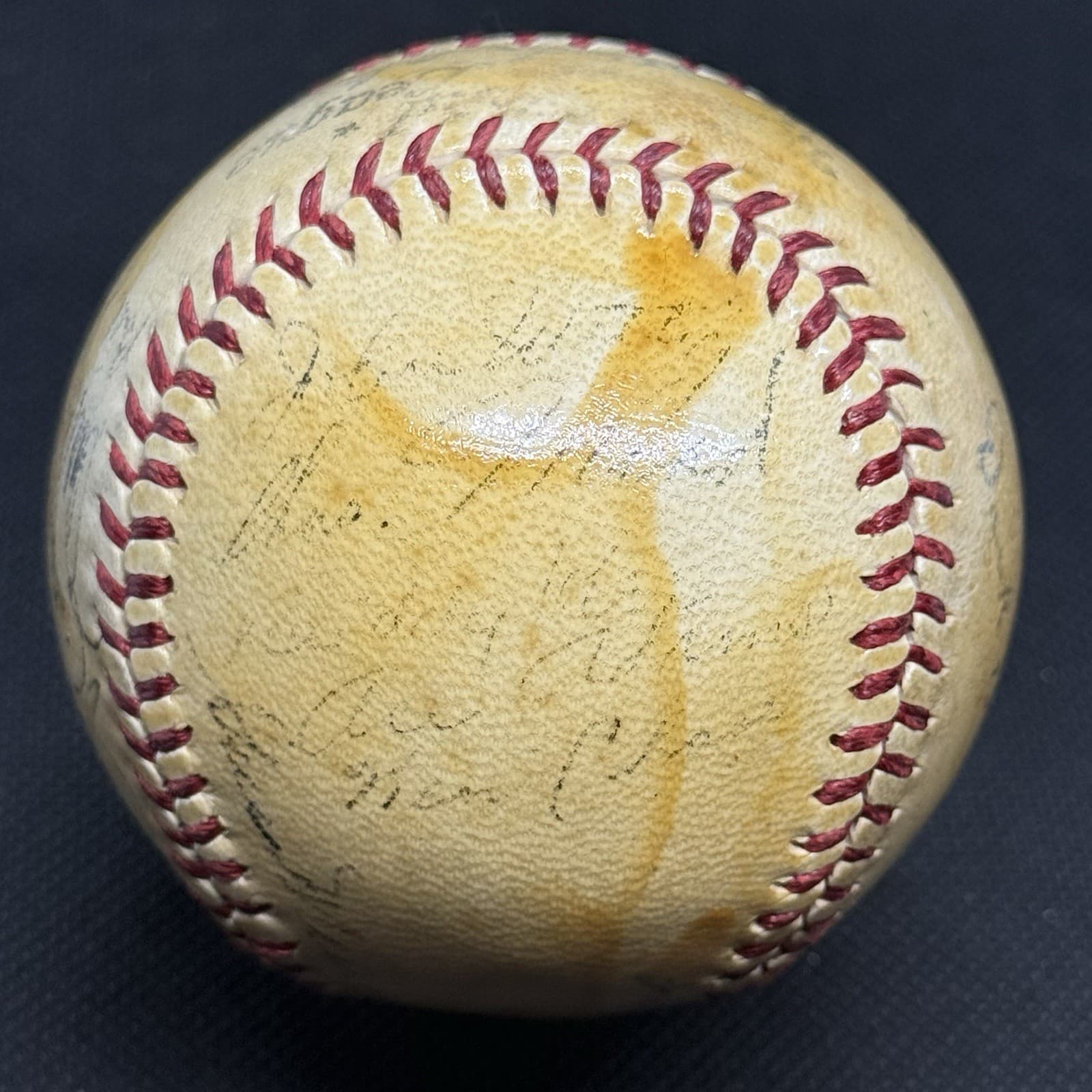 Mel Ott Joe Medwick 1943 New York Giants Team Signed Baseball JSA LOA HOF - image 5