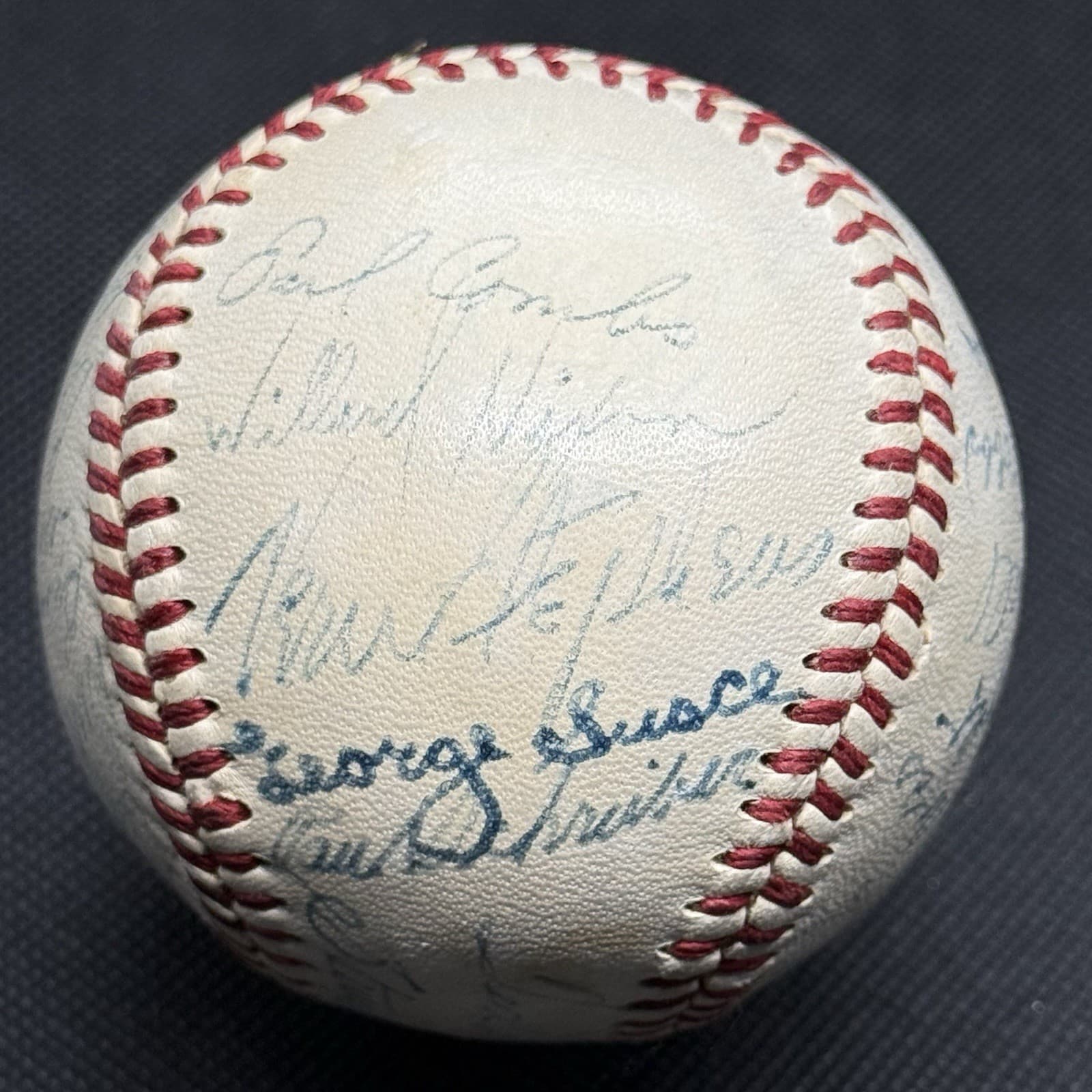 1950 Boston Red Sox Ted Williams Team Signed Baseball 26 Autos HOF Dimaggio - image 2