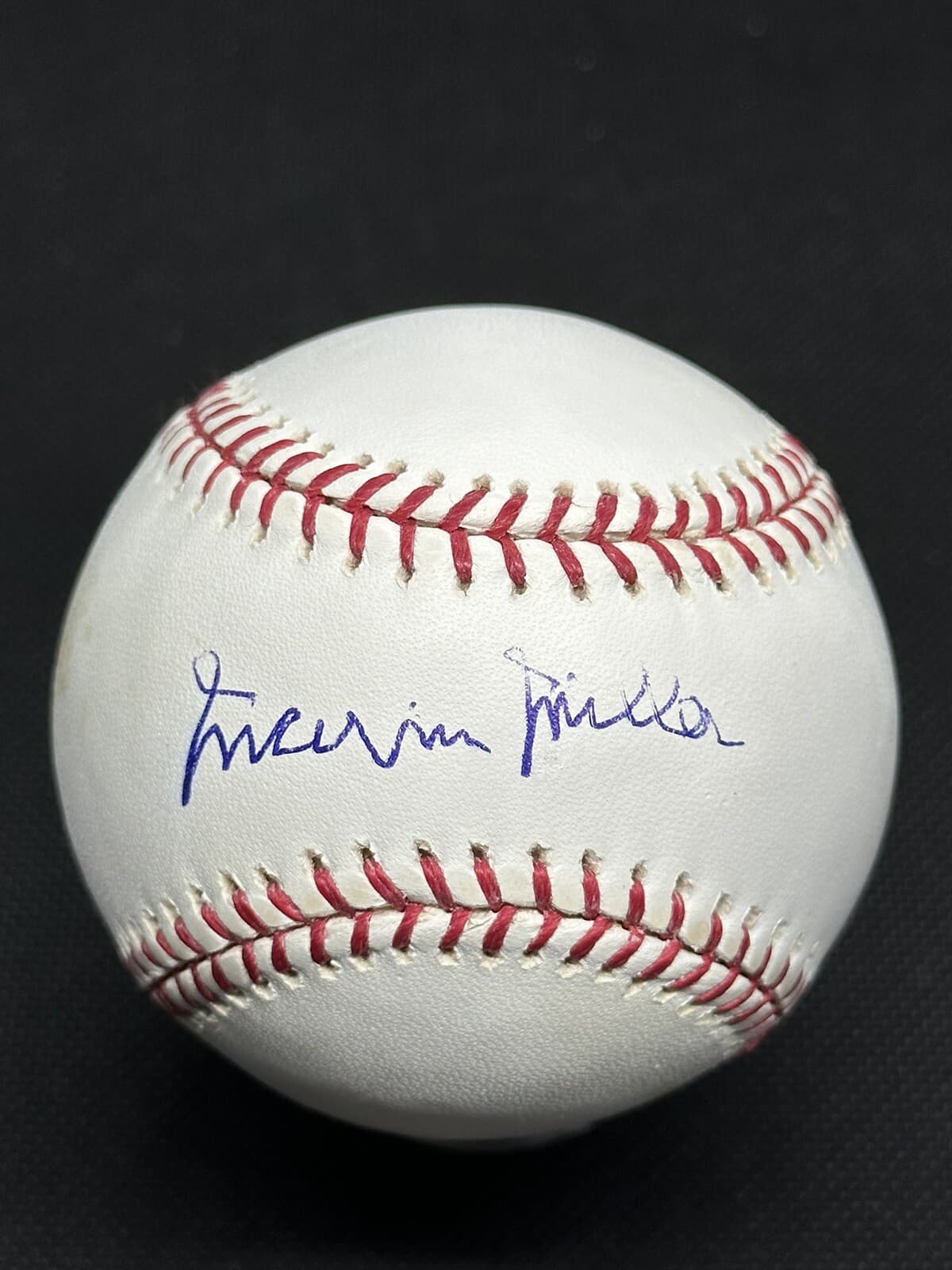 Marvin Miller Signed Baseball MLB Executive Hall of Fame MLBPA Exec Director