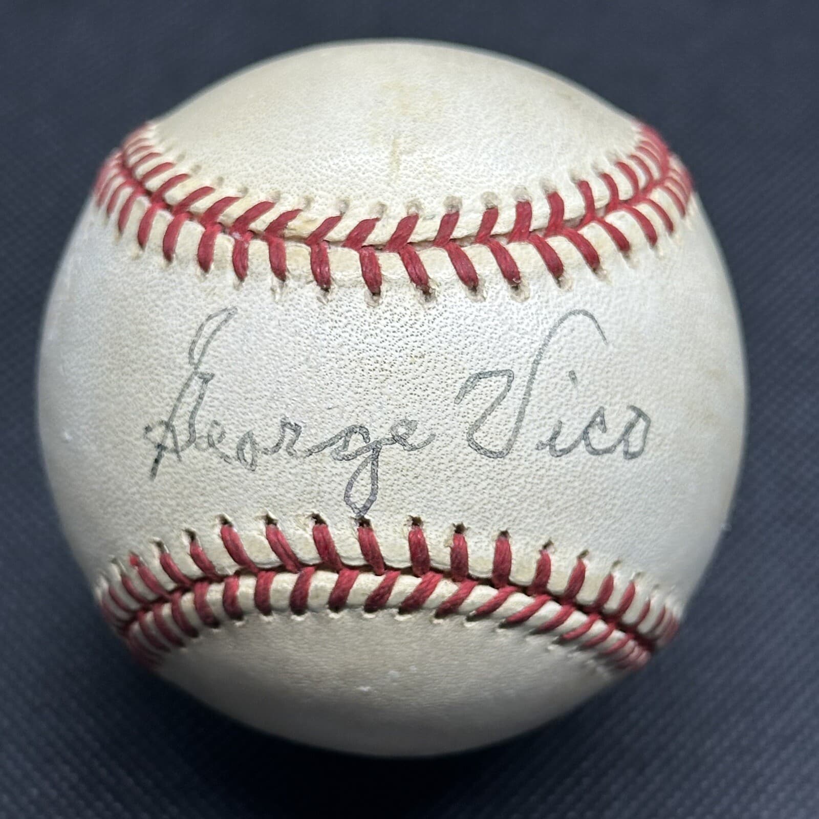 George Vico Signed Baseball JSA LOA Detroit Tigers VERY RARE!