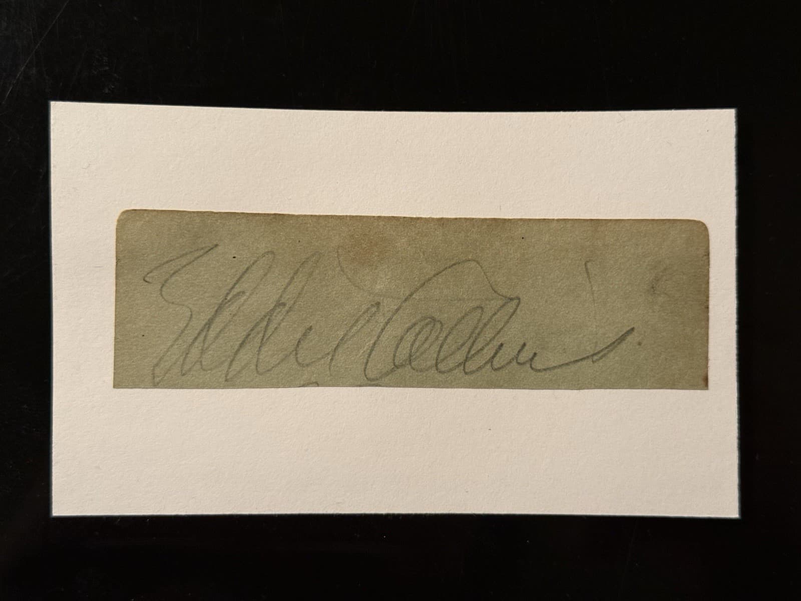 Eddie Collins Signed Index Card 3x5 Cut Auto A's HOF Chicago White Sox BAS COA